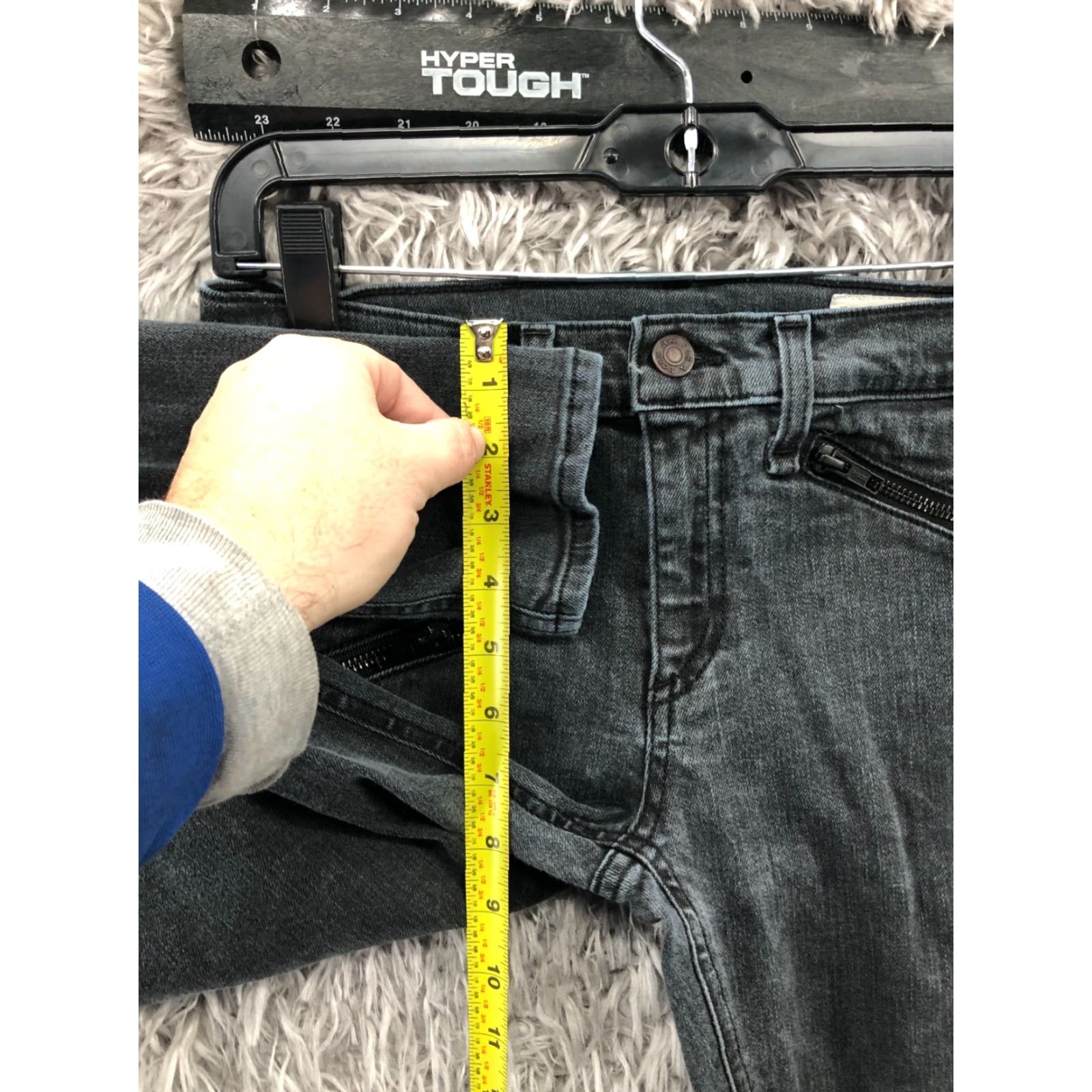 Rag & Bone Rag & Bone Jeans Skinny 27 Womens Low Rise Dark Gray Denim 5-Pocket Regular Rise Tight Fit Slim Size 27" / US 4 / IT 40 - 4 Thumbnail