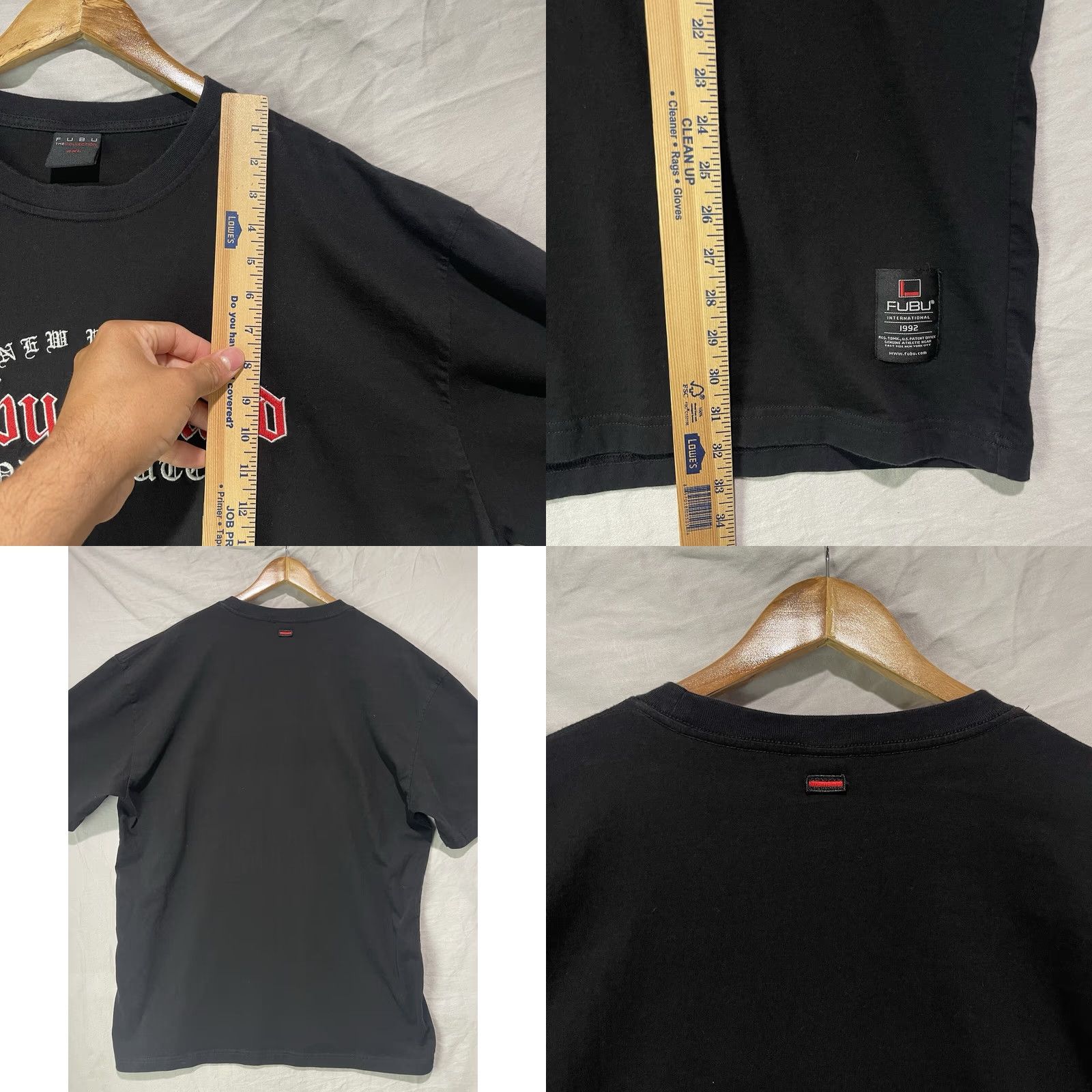 Fubu VINTAGE FUBU Shirt Mens 2XL Black Short Sleeve Embroidered New York Undisputed Size US XXL / EU 58 / 5 - 8 Thumbnail