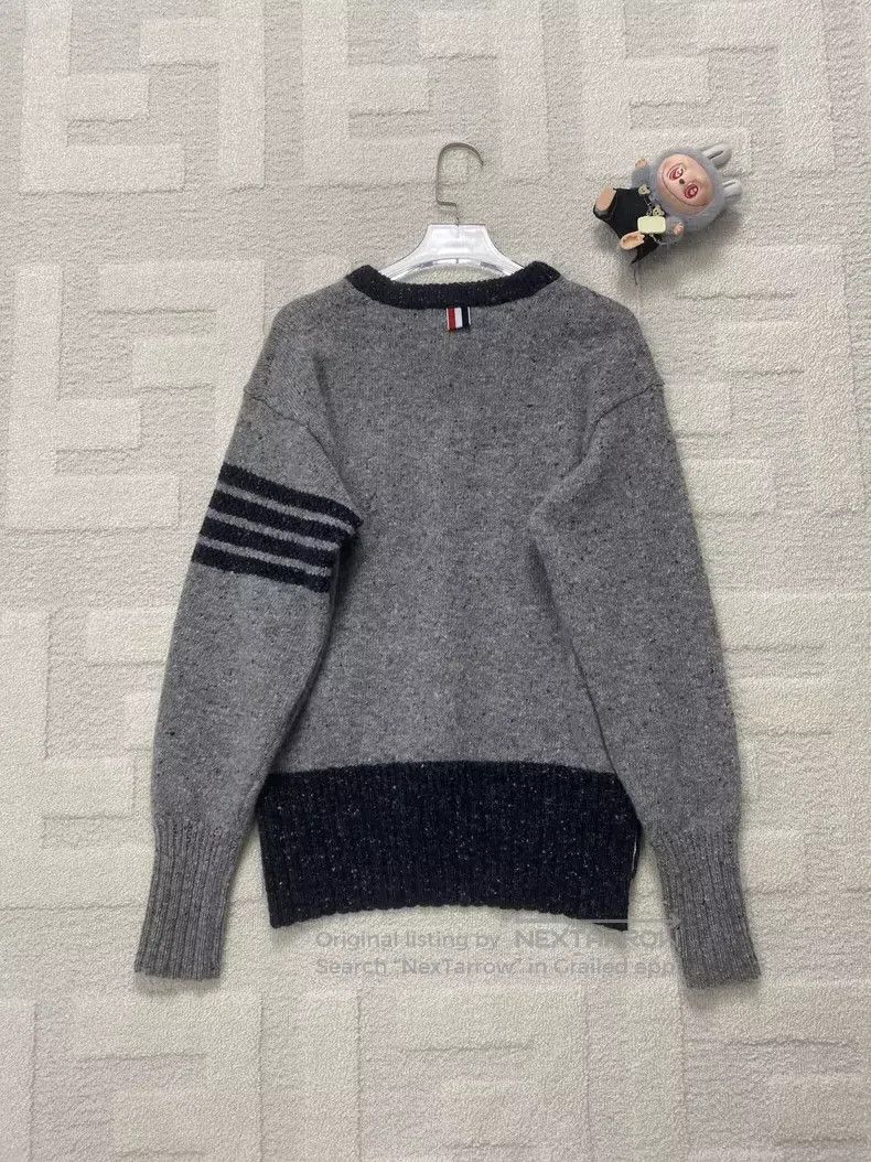 Thom Browne Thom Browne Grey striped sweater Size S / US 4 / IT 40 - 2 Thumbnail