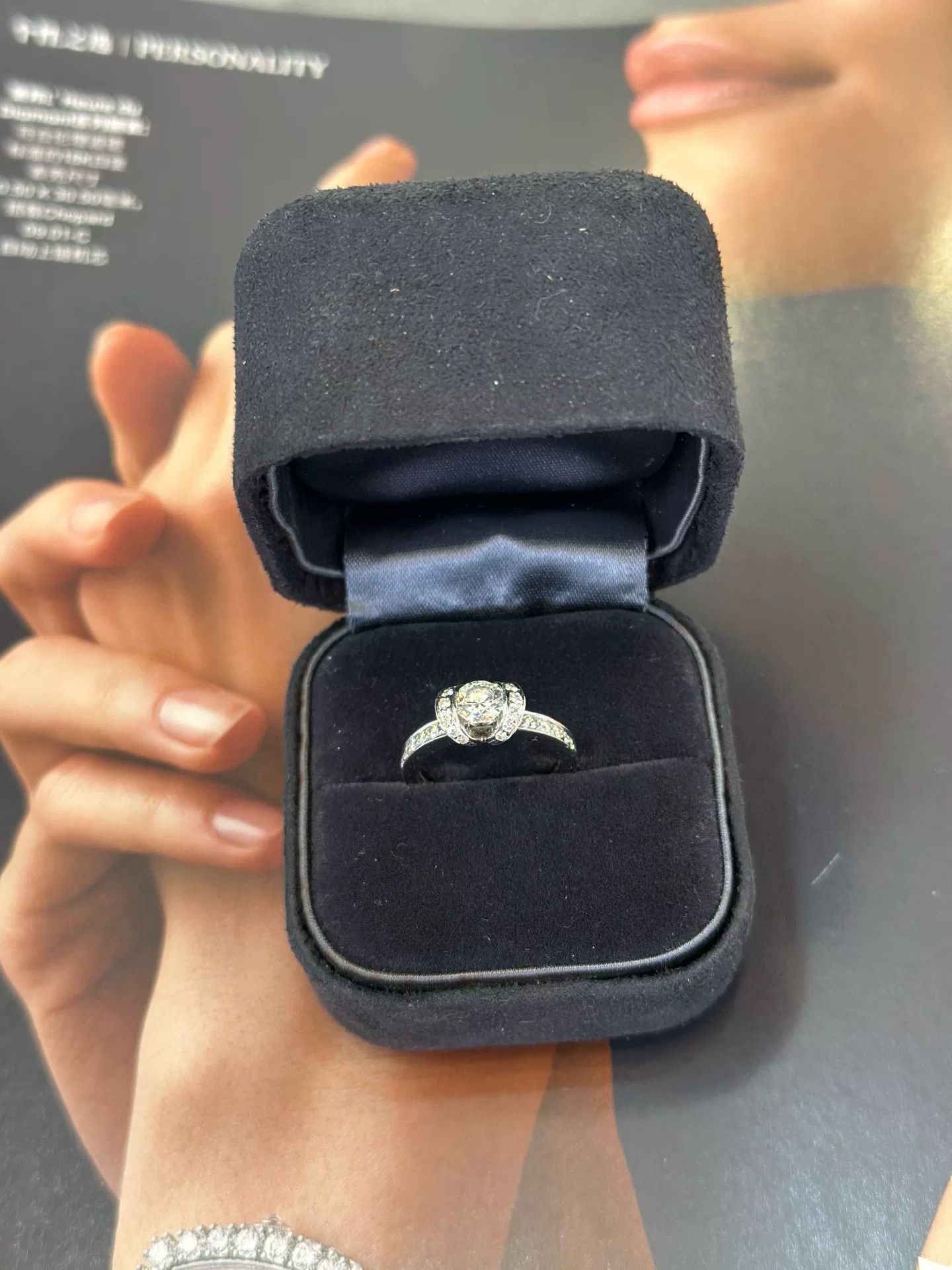 Tiffany & Co. Tiffany Ribbon 0.50ct Solitaire Ring Size ONE SIZE - 1 Thumbnail