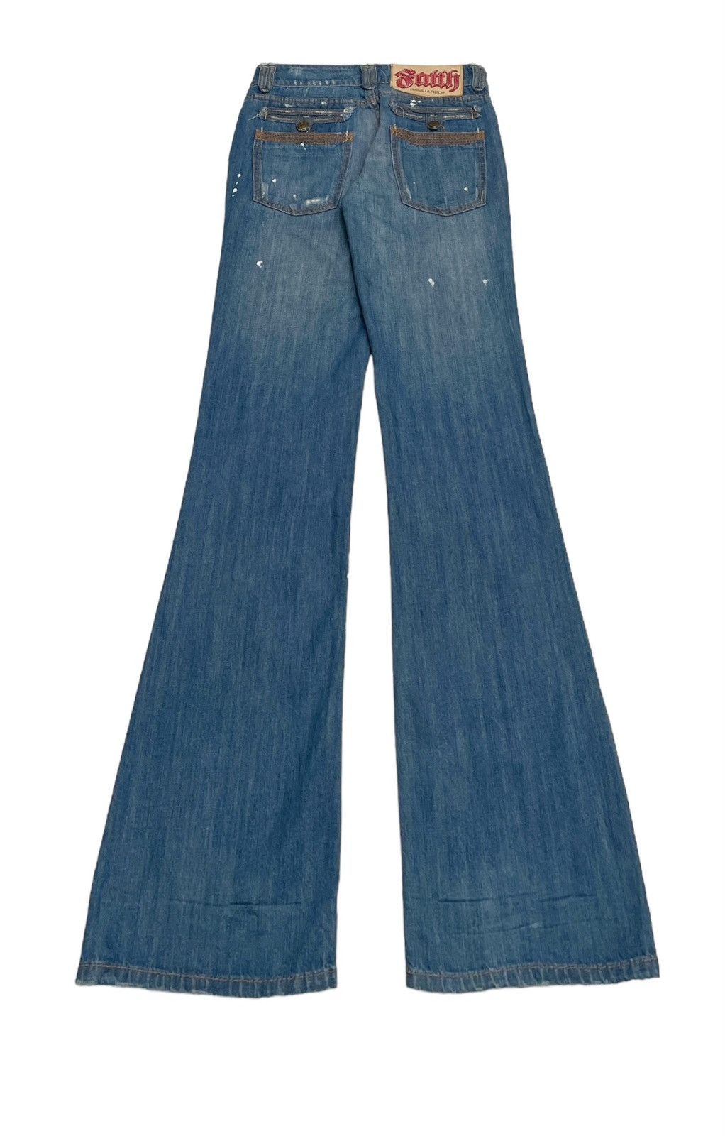 Dsquared2 × If Six Was Nine Rare Design Vintage Brand Daquared2 Flared Jeans 2000s Size US 29 - 2 Thumbnail