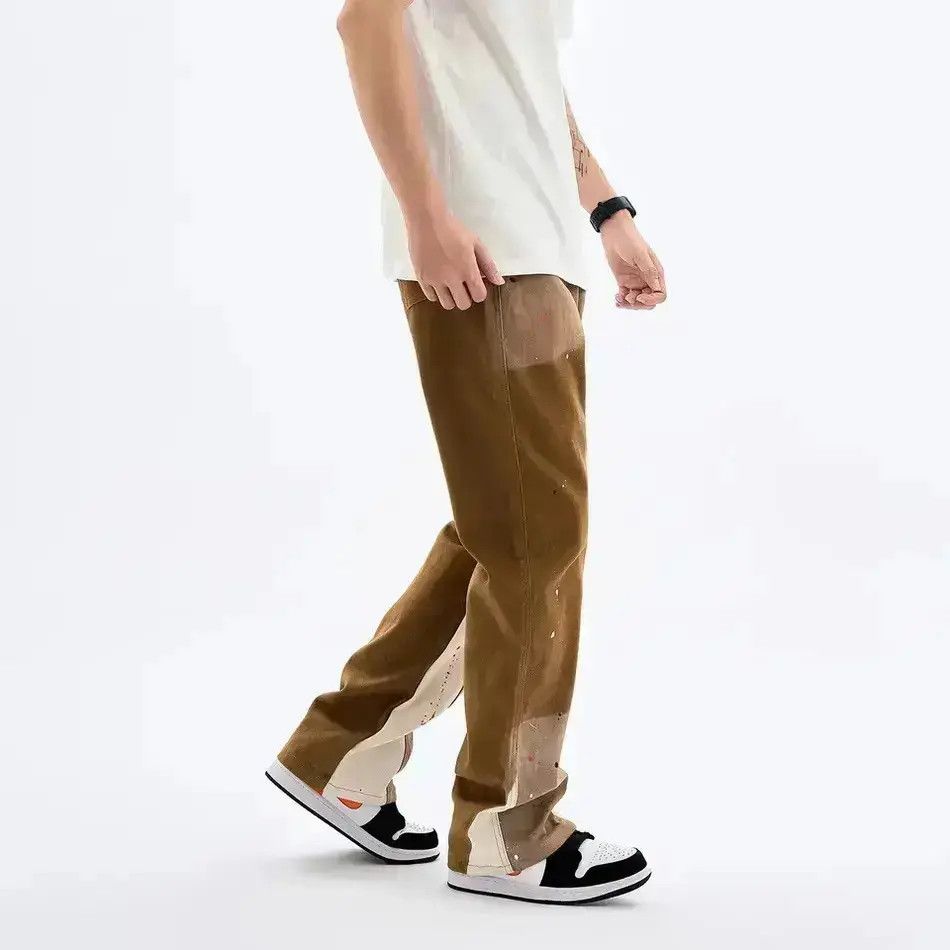 Japanese Brand Brown streetwear flare jeans pants Size US 32 / EU 48 - 3 Thumbnail