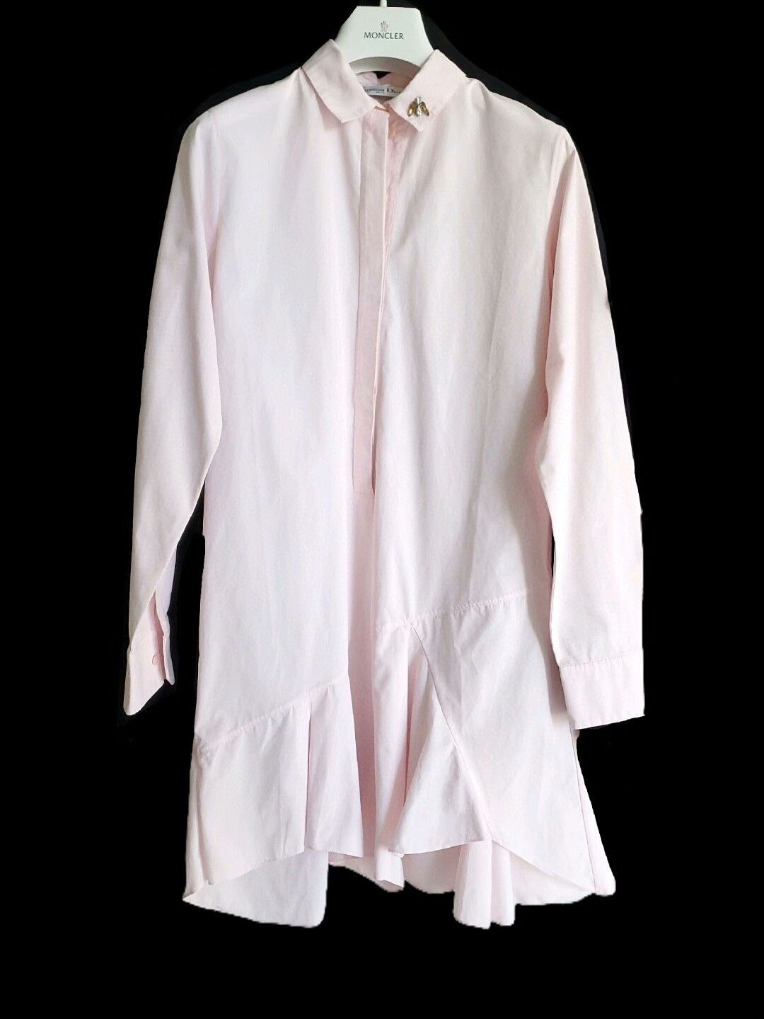 Dior pink shirt dress with diamond bee detail Size US M / EU 48-50 / 2 - 1 Thumbnail