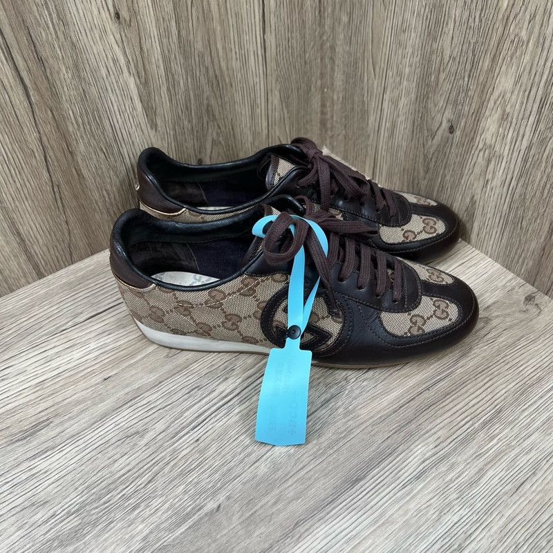Gucci Gucci Color-Blocked Monogram Sneakers for Men and Women 0079 Size US 5.5 / EU 38 - 1 Thumbnail