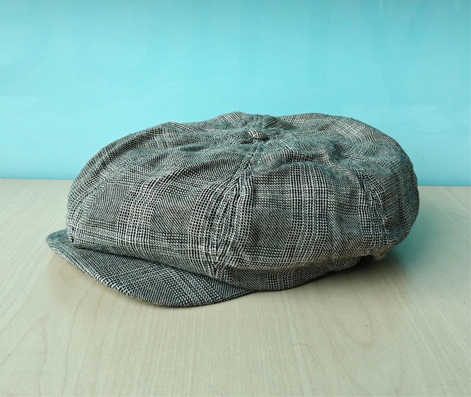 RRL Ralph Lauren DOUBLE RL Wool-Cotton Glen Plaid Newsboy Cap T/1921 Size ONE SIZE - 3 Thumbnail
