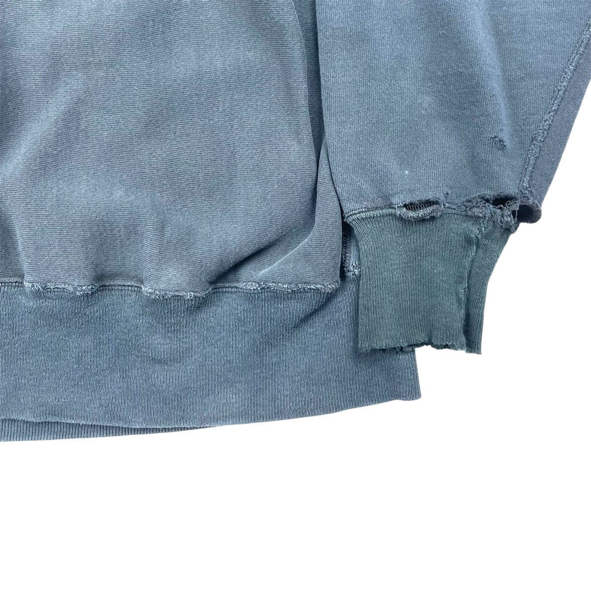 Vintage VINTAGE THRASHED FADED BLACK SWEATSHIRT Size US XL / EU 56 / 4 - 4 Thumbnail