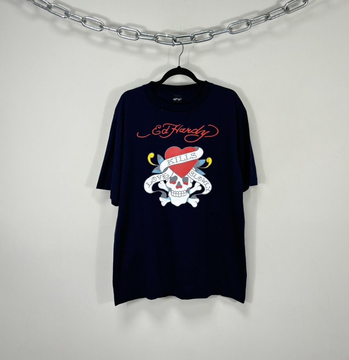 Ed Hardy Vintage Ed Hardy Y2K Love Skull Heavy Cotton Hype T-Shirt Size US XL / EU 56 / 4 - 1 Thumbnail