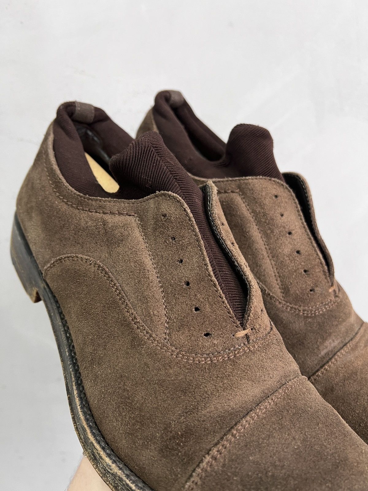 Paciotti Paciotti Brown Guidi style boots suede Leather 90s Size US 8.5 / EU 41-42 - 4 Thumbnail