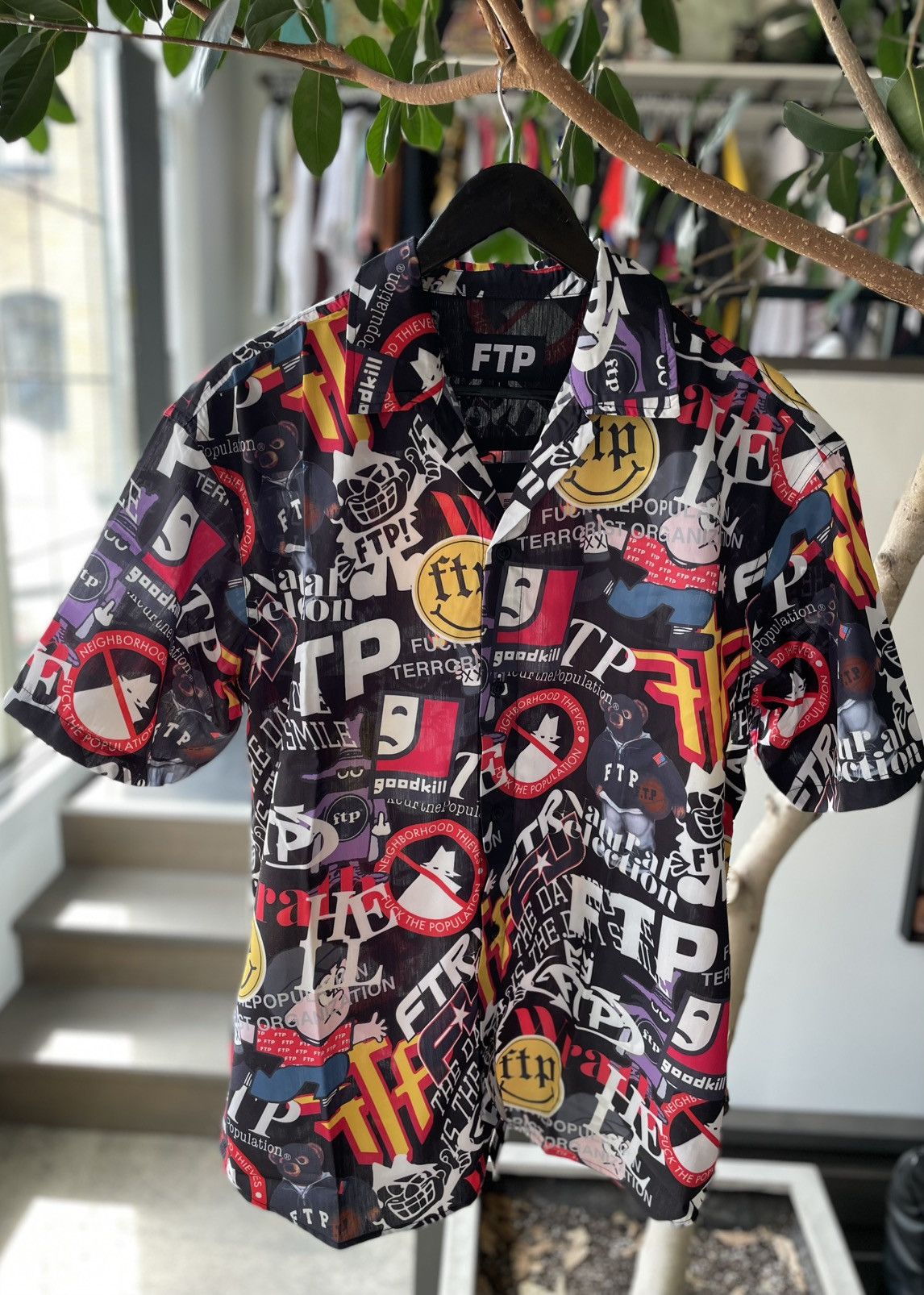 Fuck The Population FTP Archive Button Up Size US M / EU 48-50 / 2 - 2 Thumbnail