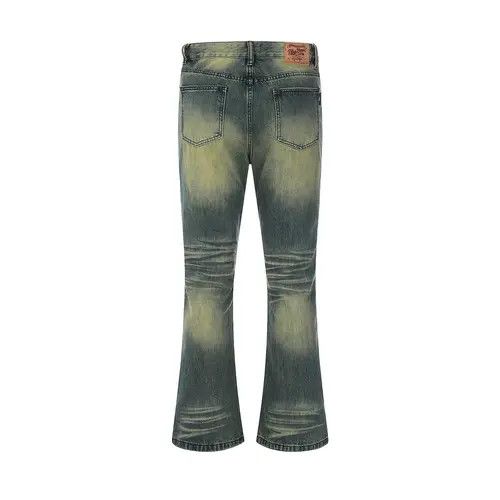 VIBE distressed flared fade skate double knee jeans Size US 32 / EU 48 - 3 Thumbnail