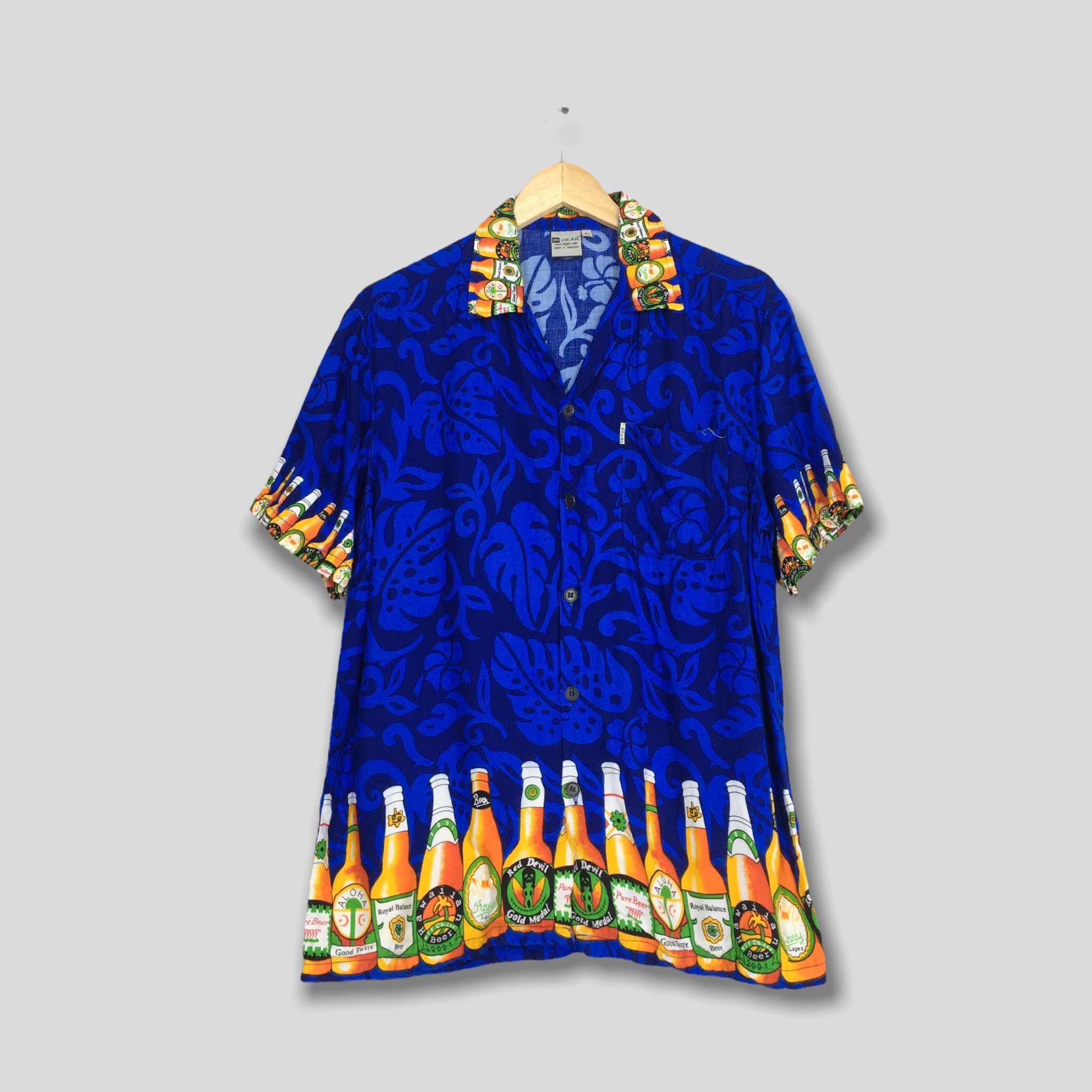 Other Vintage Hawaii Tequila Beer Aloha Wear Shirt Blue Large Size US L / EU 52-54 / 3 - 1 Thumbnail