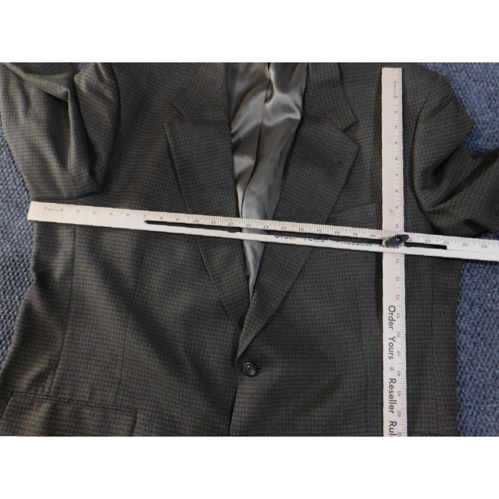 Hart Schaffner Marx Hart Schaffner Marx blazer Mens 48L Brown check Wool Single-Breasted 2 Button Notch Lapel Vintage? No (Business Casual) Size 48R - 4 Thumbnail