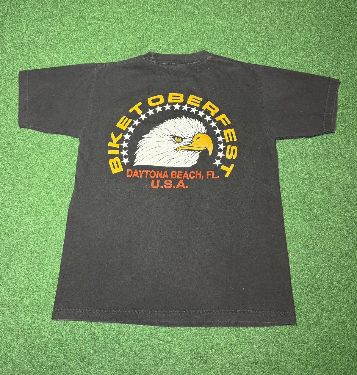 Harley Davidson 90s Daytona Beach Bikertoberfest October Halloween T Shirt Size US M / EU 48-50 / 2 - 4 Thumbnail