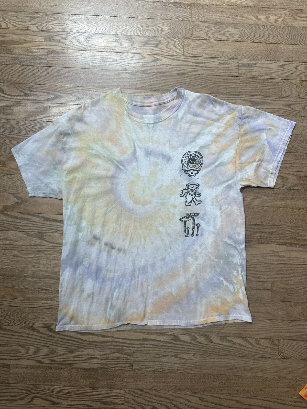 Band Tees × Grateful Dead Grateful Dead Blockprint Bear Tie Dye Shirt Size US XL / EU 56 / 4 - 1 Preview