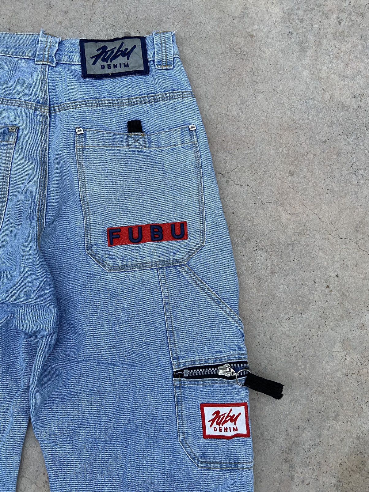 Fubu 🔥 Vintage y2k FUBU jeans baggy pants street fashion jnco Size US 30 / EU 46 - 3 Thumbnail