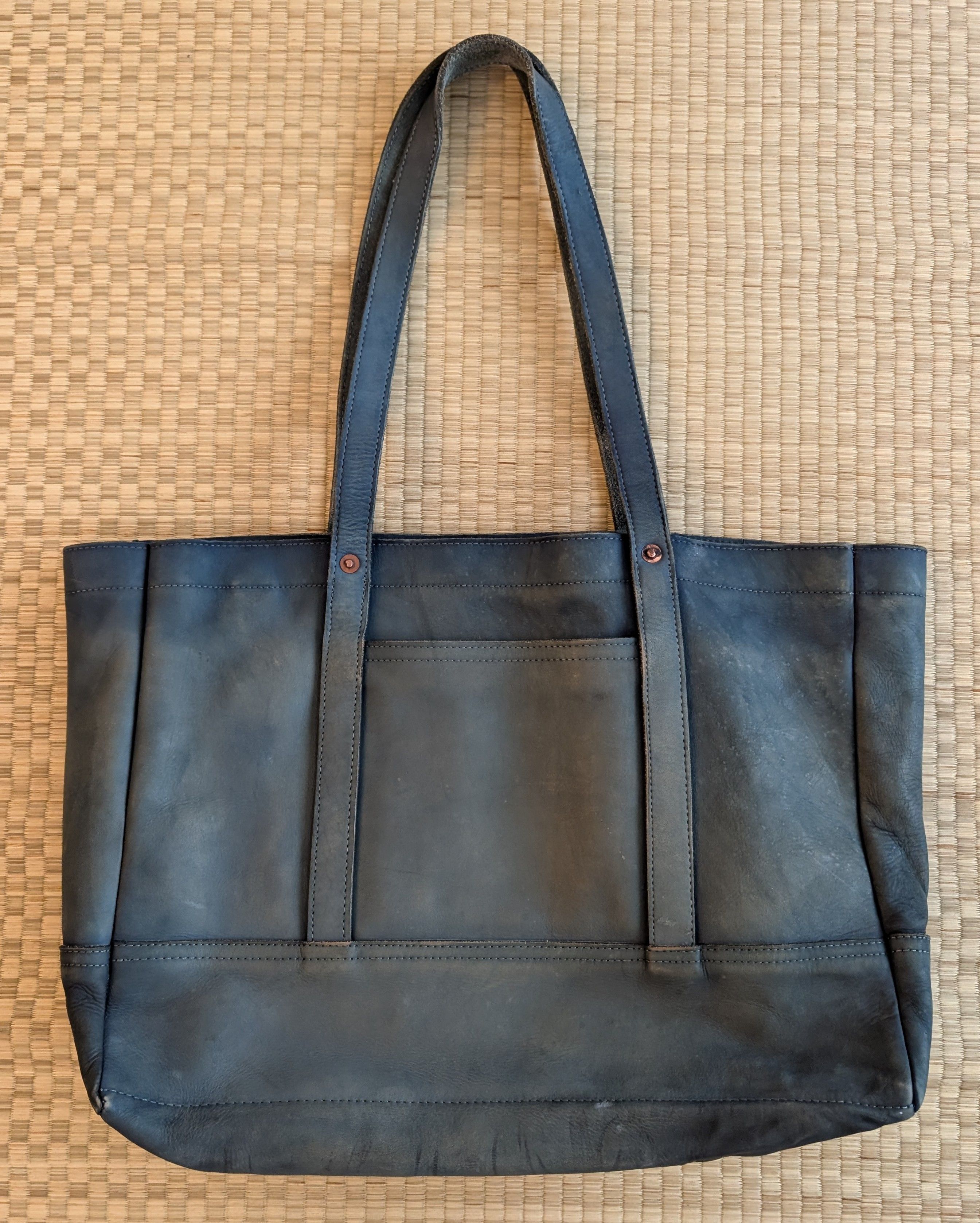 Bradley Mountain NWT SOLD OUT Bradley Mountain Indigo Dyed Leather Tote Size ONE SIZE - 2 Thumbnail