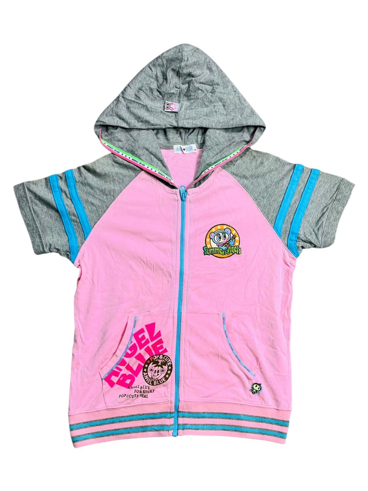 Angel Blue 2000s Angel Blue - Happy Island Hooded Shirt Jacket Size L / US 10 / IT 46 - 2 Thumbnail