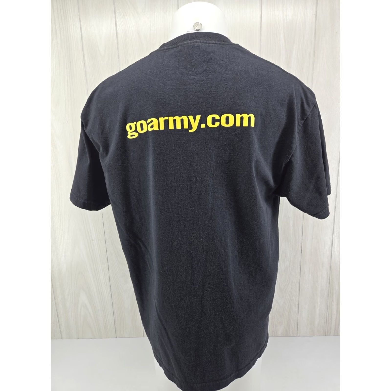 Vintage US Army Men’s Short Sleeve XL Black T-Shirt Go Army Murina USA Shirt Size US XL / EU 56 / 4 - 2 Thumbnail
