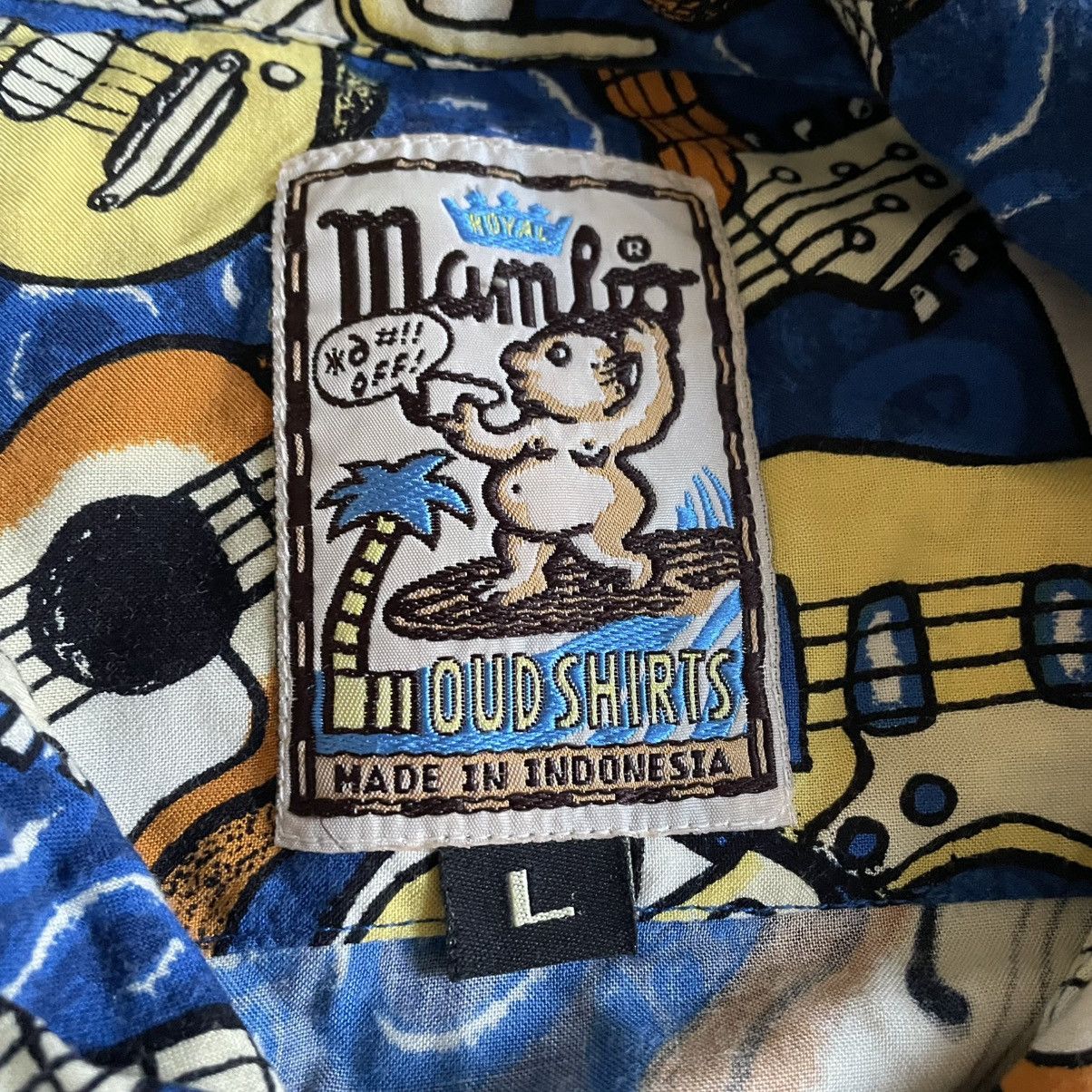 Mambo Vintage Mambo Loud Shirt Button Up Mens L Guitars Oversized Size US L / EU 52-54 / 3 - 6 Thumbnail