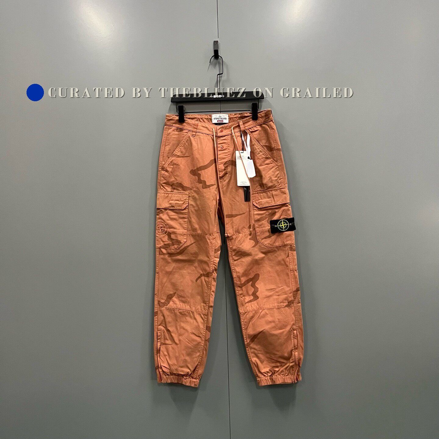Stone Island × Supreme Supreme Stone Island Painted Camo Nylon