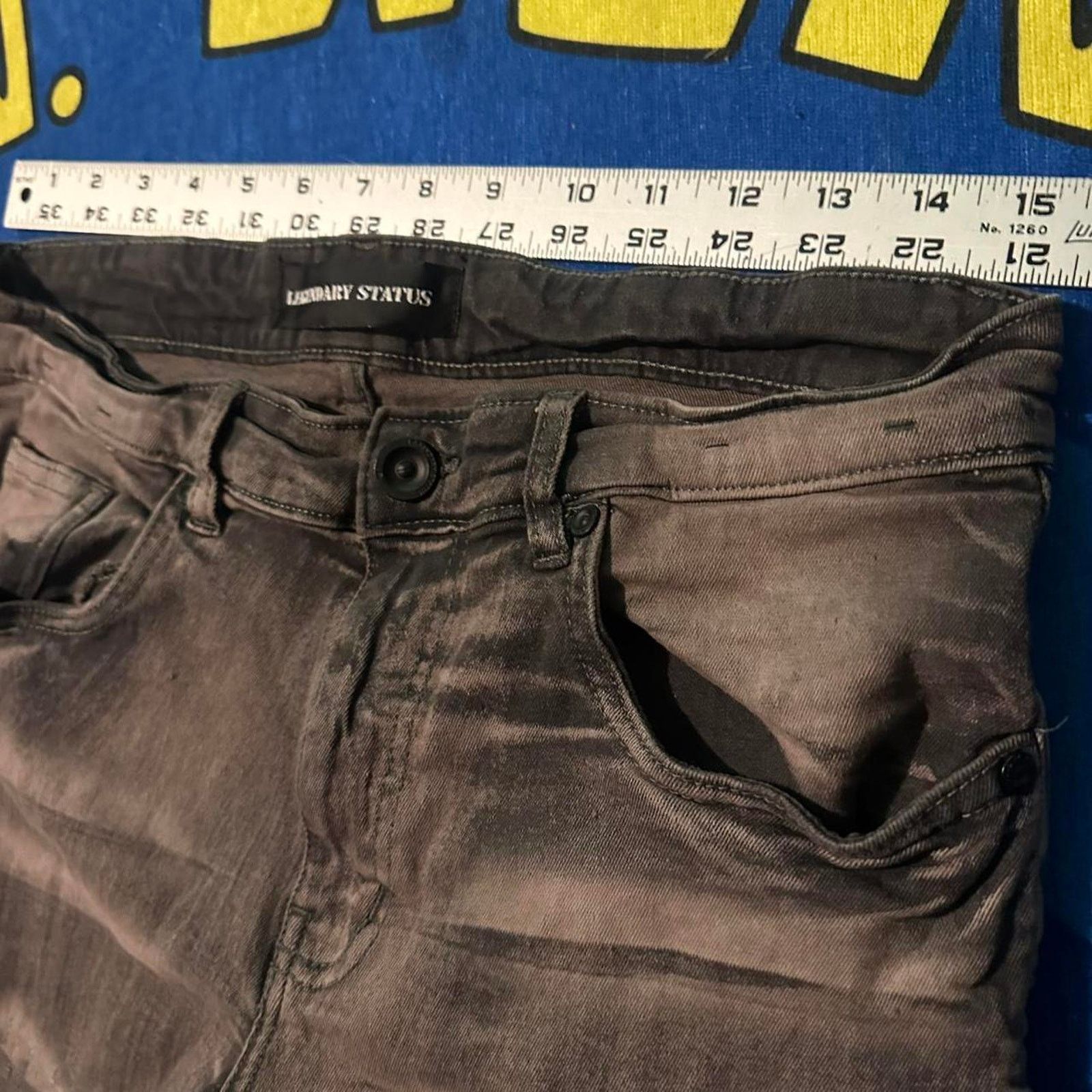 Other Legendary Status Distressed Bleach Wash Cargo Jeans Size US 30 / EU 46 - 3 Thumbnail