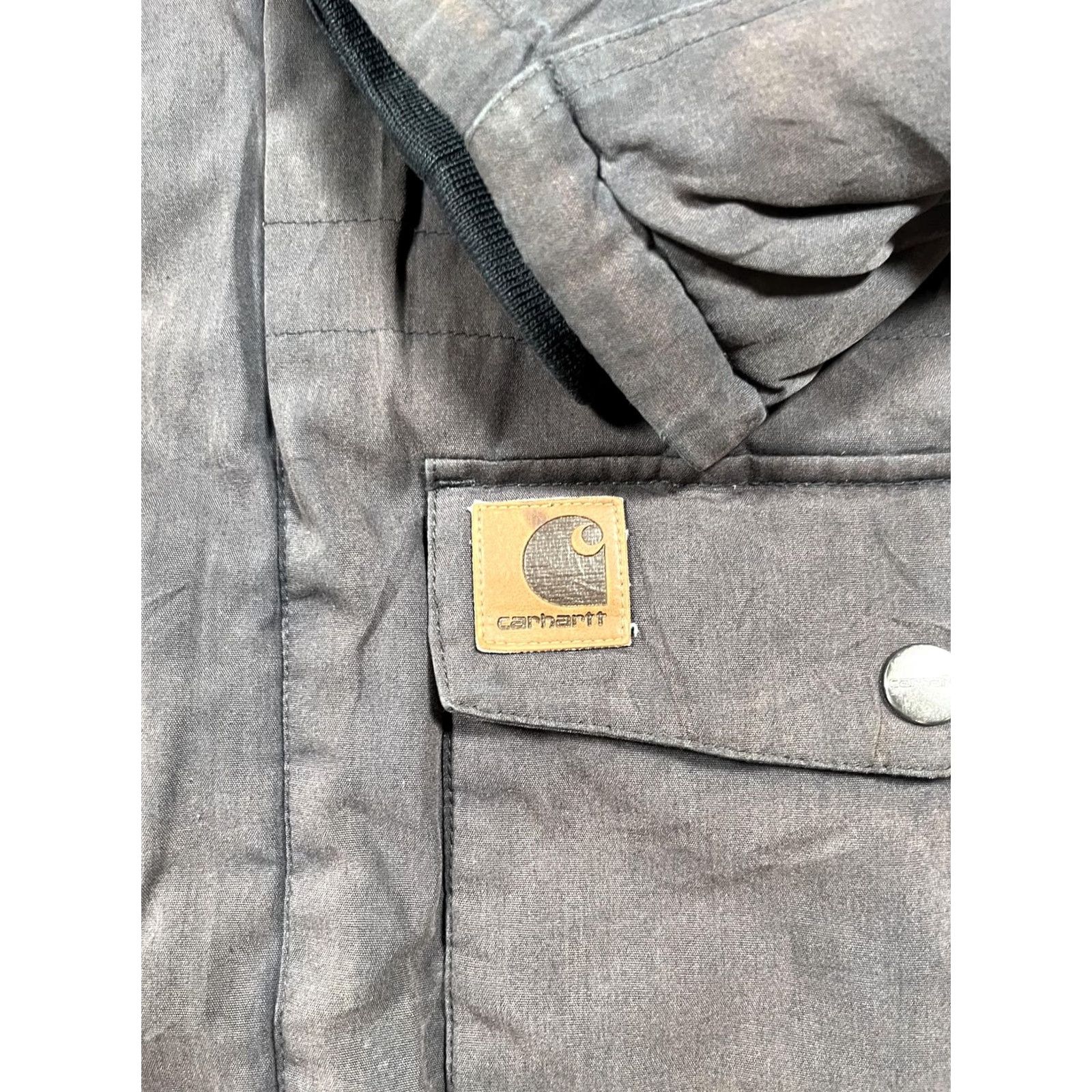 Carhartt Carhartt Coat Mens XL Gray Canvas Hooded Insulated Trapper Parka Workwear Size US XL / EU 56 / 4 - 7 Thumbnail