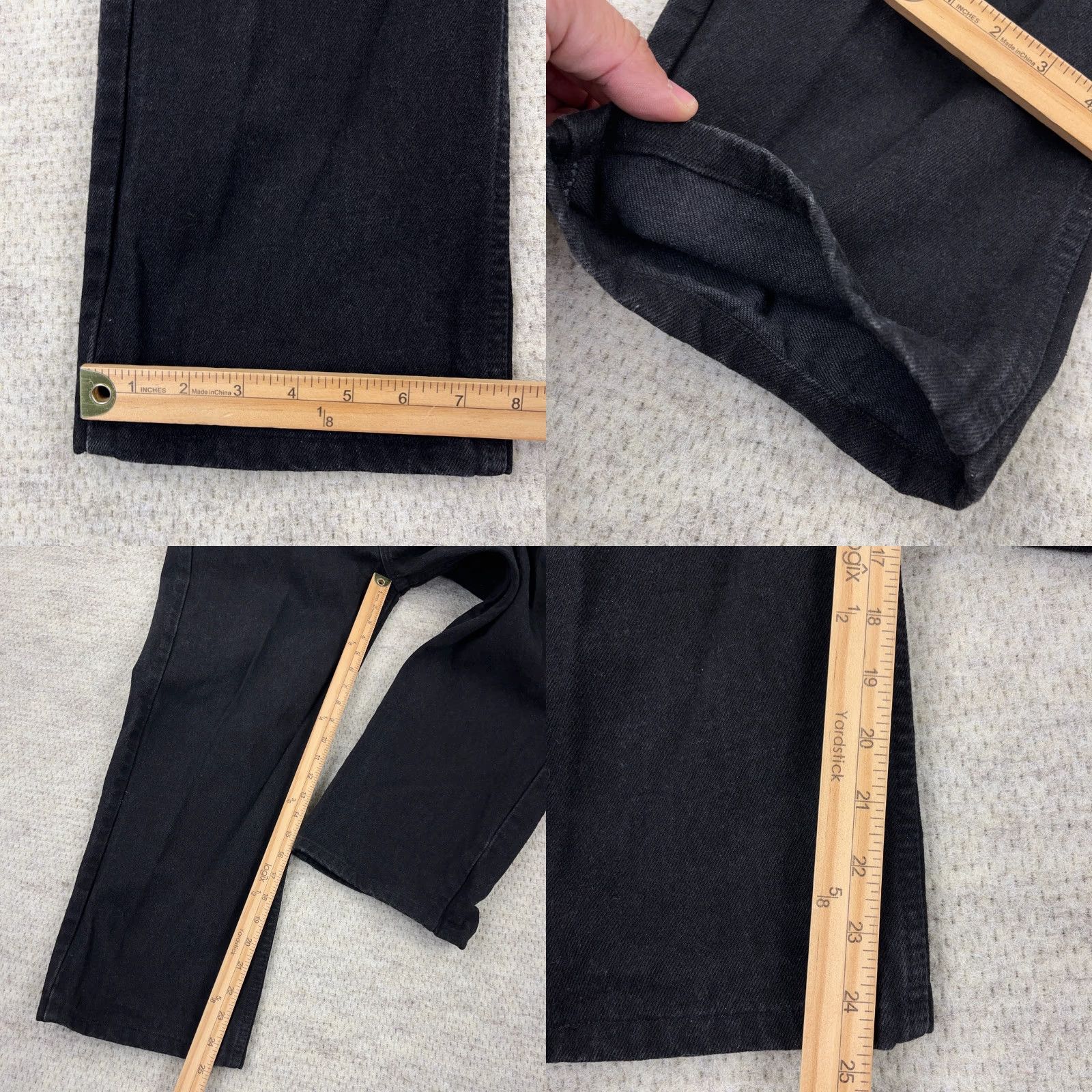 Levi's VINTAGE Levi's 505 Jeans Men 36x25 Straight Regular Fit Denim Black 80s 90s Modern Compact Dresswear Mens Size US 36 / EU 52 - 8 Thumbnail