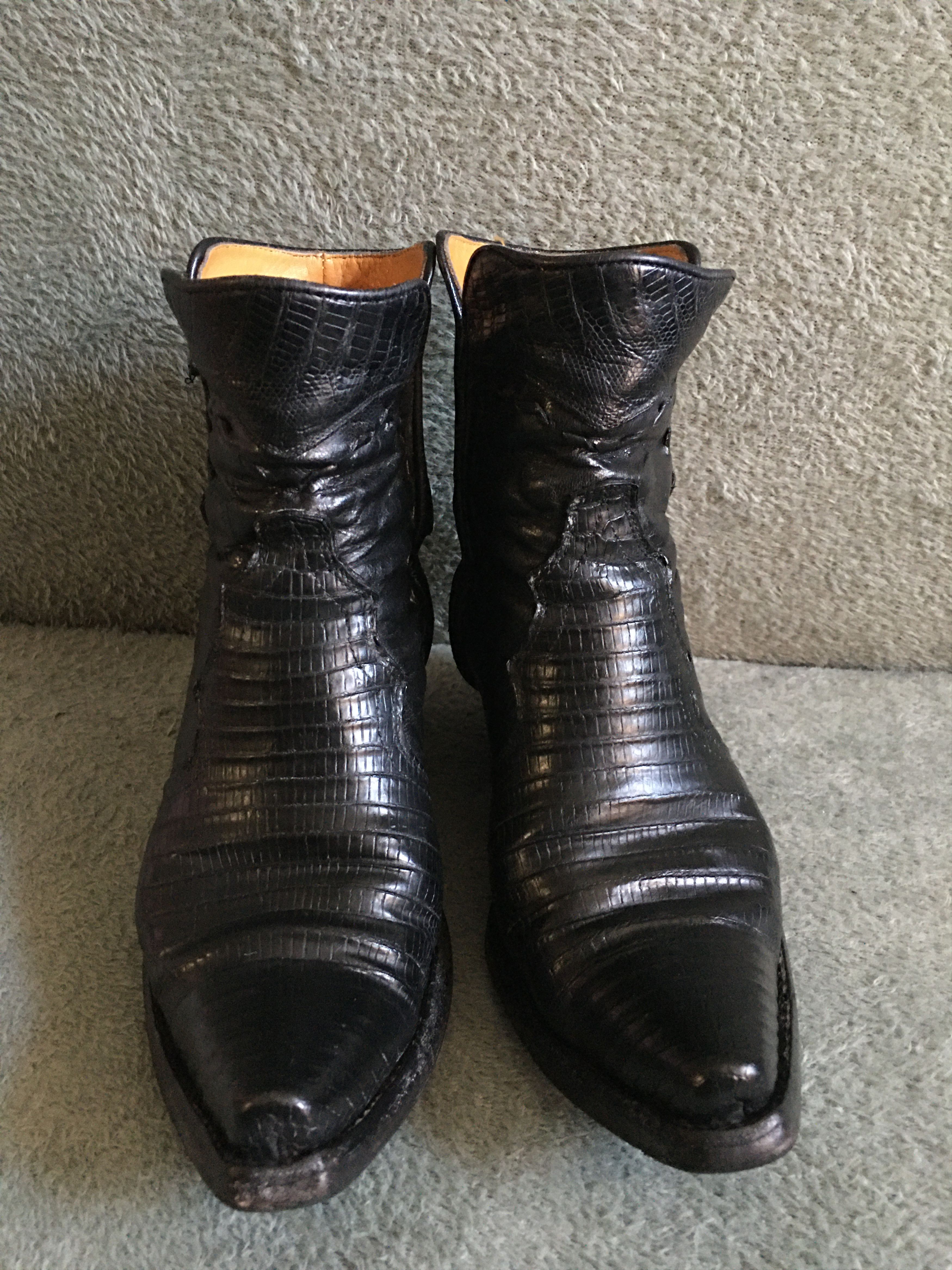 Handmade × Old Gringo Old Gringo Mexicana Croco Embossed Ankle Boots EU35 US5.5 Size US 5.5 / IT 35.5 - 7 Thumbnail