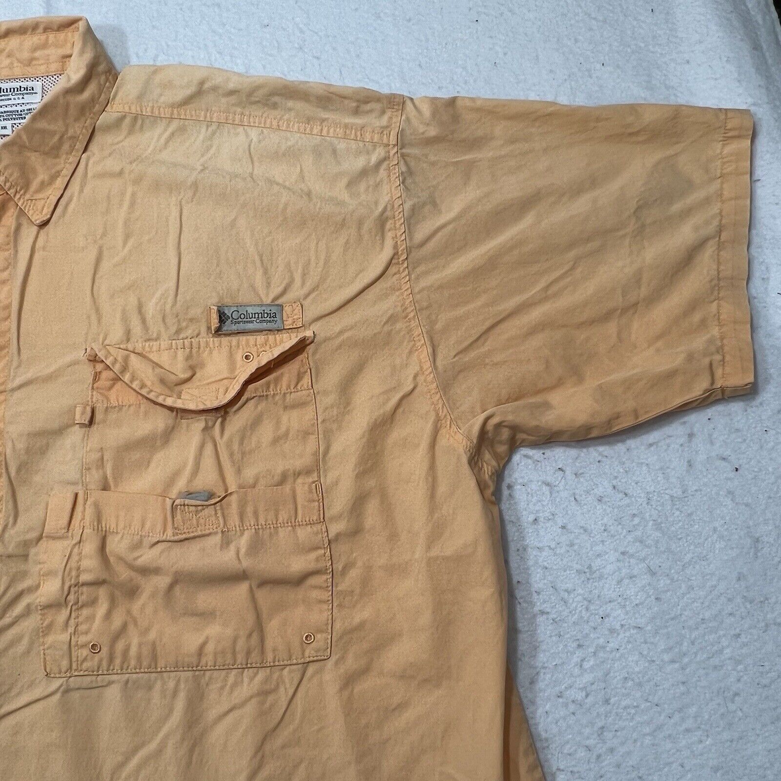 Columbia Columbia Orange Short Sleeve Utility Outdoors Shirt Size US XXL / EU 58 / 5 - 4 Thumbnail