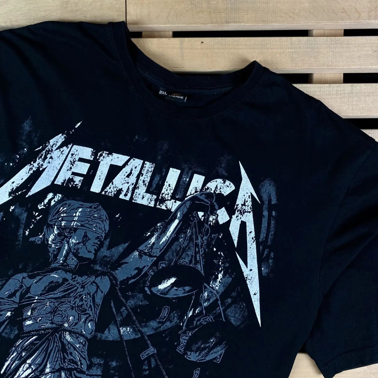 Band Tees Men’s Rock T-Shirt Metallica Vintage Size 3XL Size US XXL / EU 58 / 5 - 2 Thumbnail