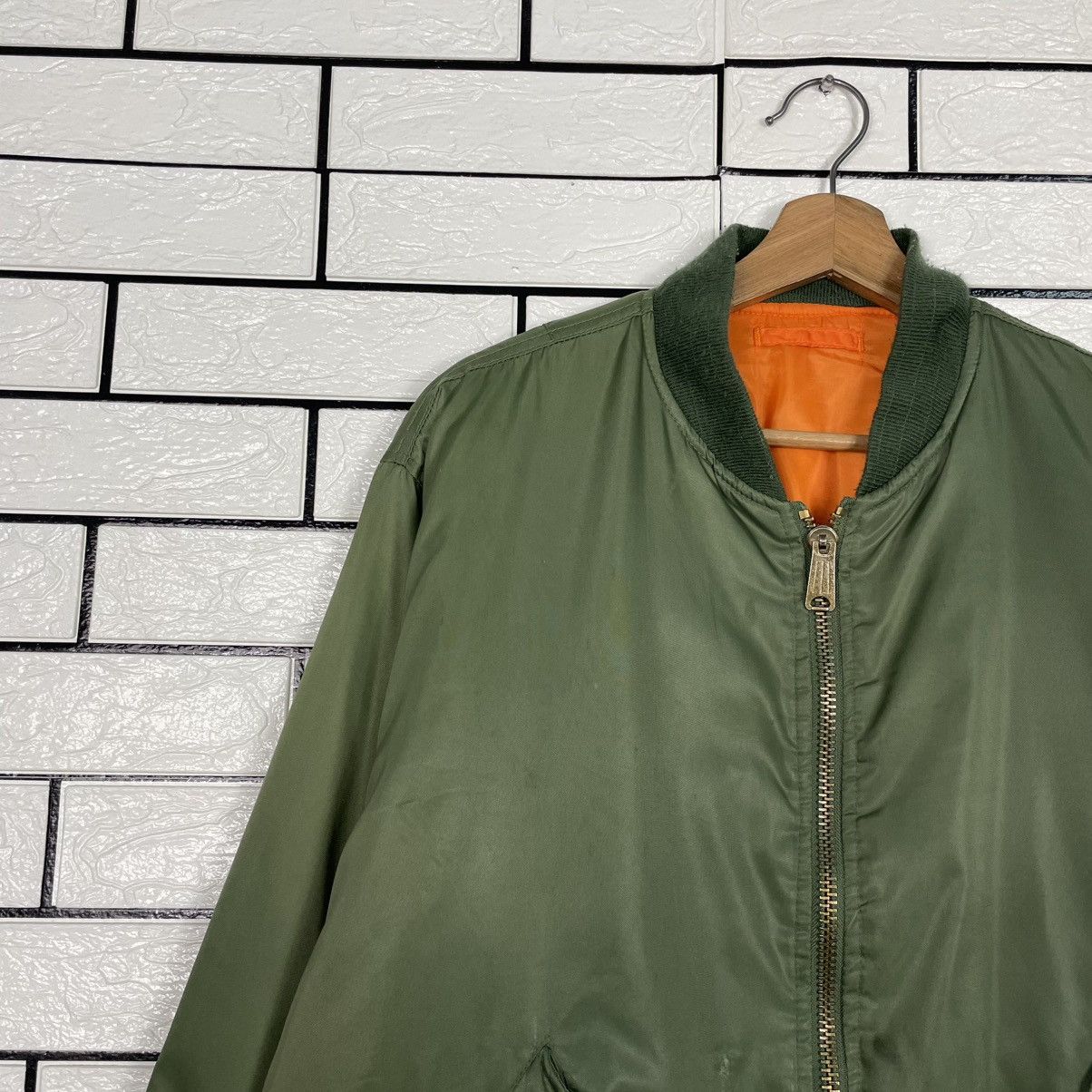 Japanese Brand Phantom Military MA-1 Nylon Flight Bomber Jacket Size US L / EU 52-54 / 3 - 8 Thumbnail