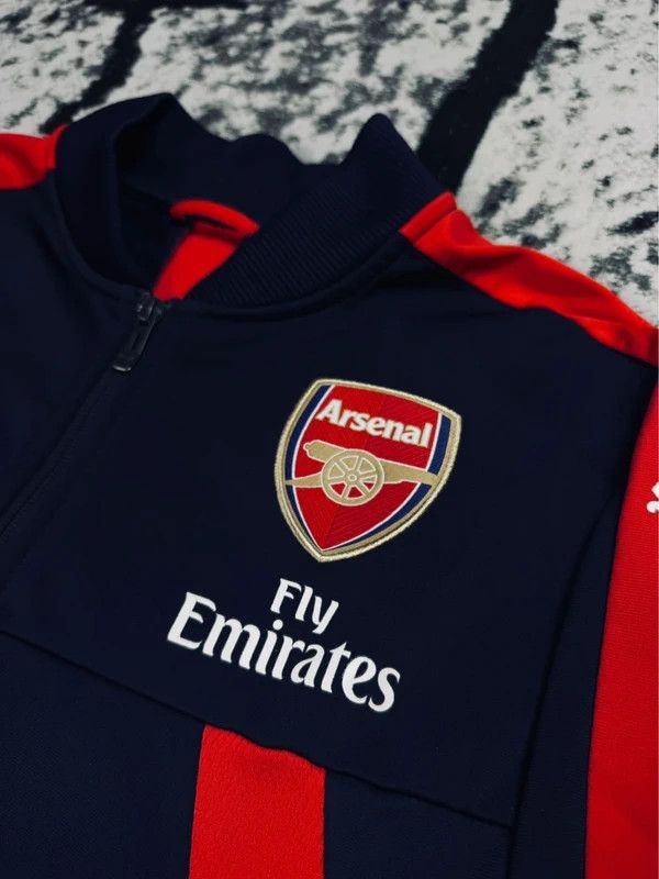 Puma sports zip sweatshirt navy blue red logo embroidery M Size US M / EU 48-50 / 2 - 4 Thumbnail