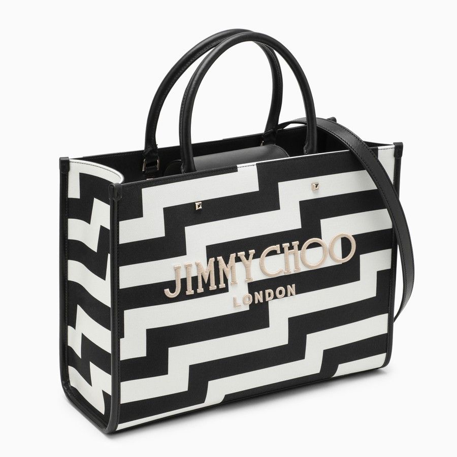 Jimmy Choo o1d2blof0824 Size: OS / Tote Bags in Black & White Size ONE SIZE - 2 Thumbnail