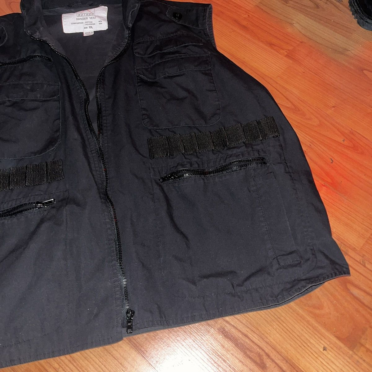 Other Vintage Rothco Black Vest Size XXL Military Combat Size US XXL / EU 58 / 5 - 2 Thumbnail