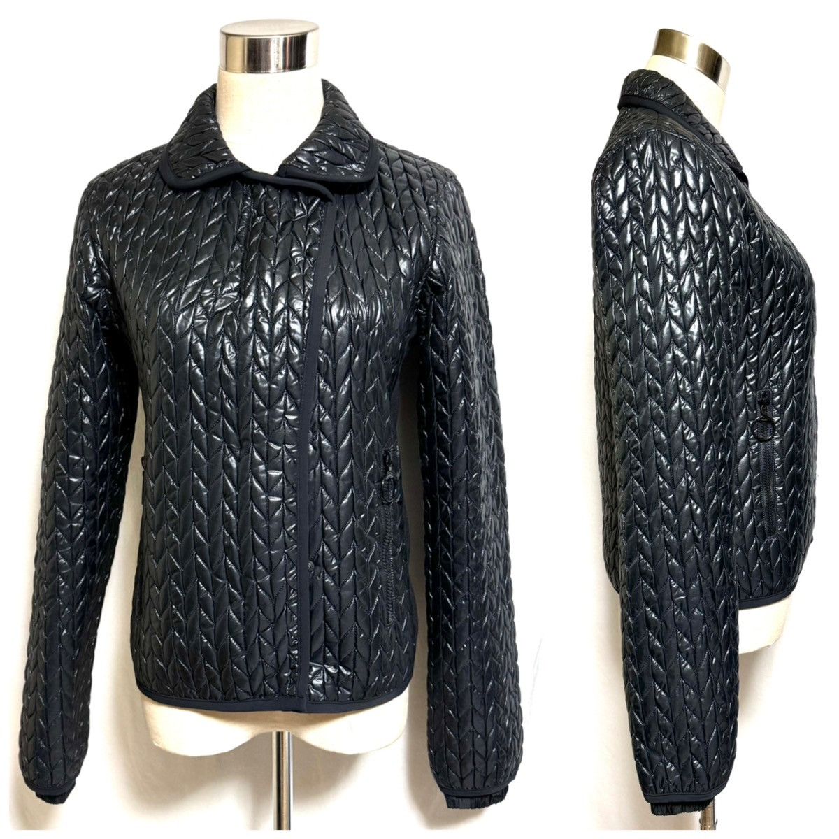 Prada Prada Sport ribbed gathered nylon jacket, black, size 40, Size S / US 4 / IT 40 - 11 Thumbnail