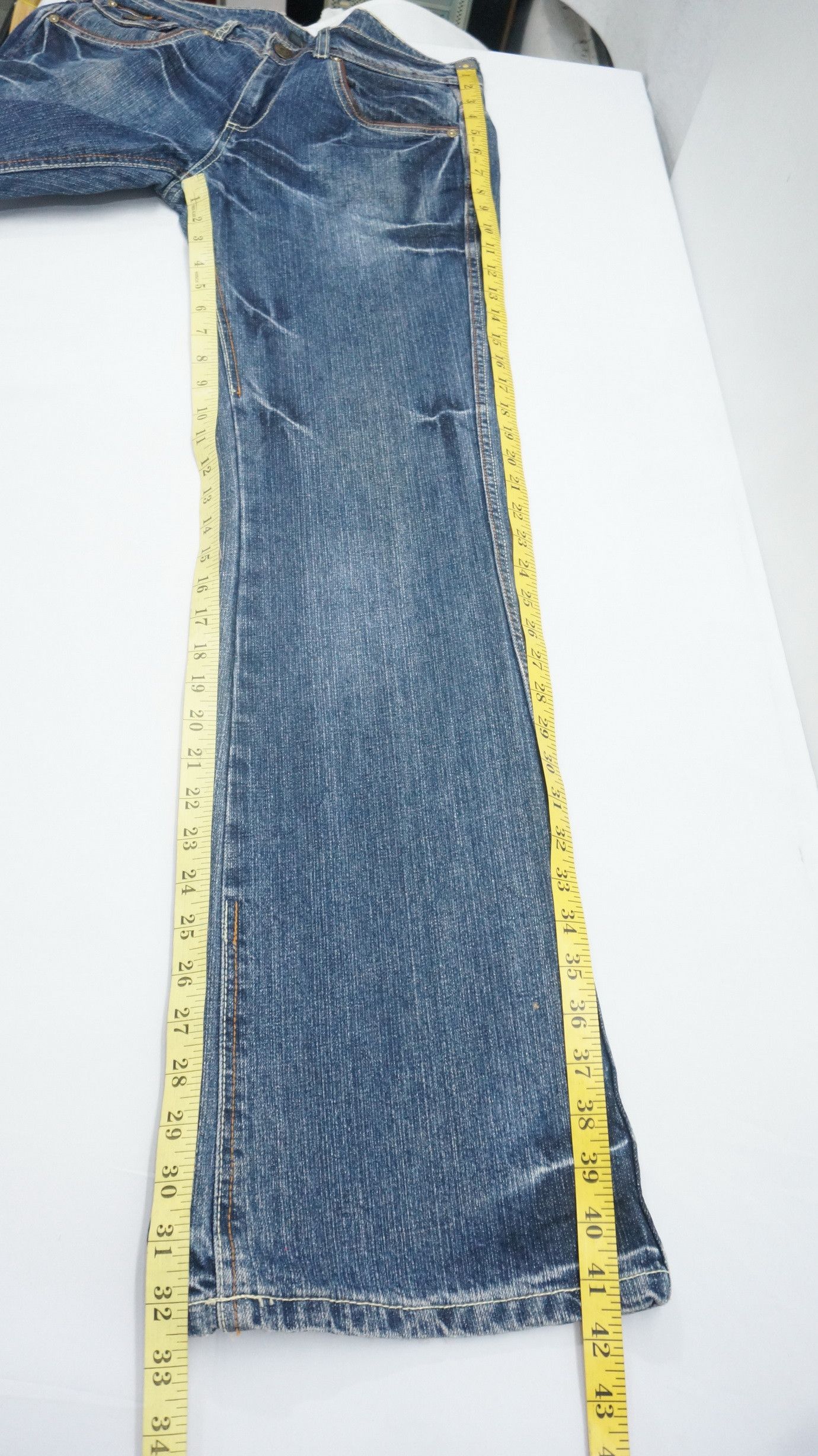 Japanese Brand Vintage INDECENT Japan Flared Jeans Size US 30 / EU 46 - 9 Thumbnail