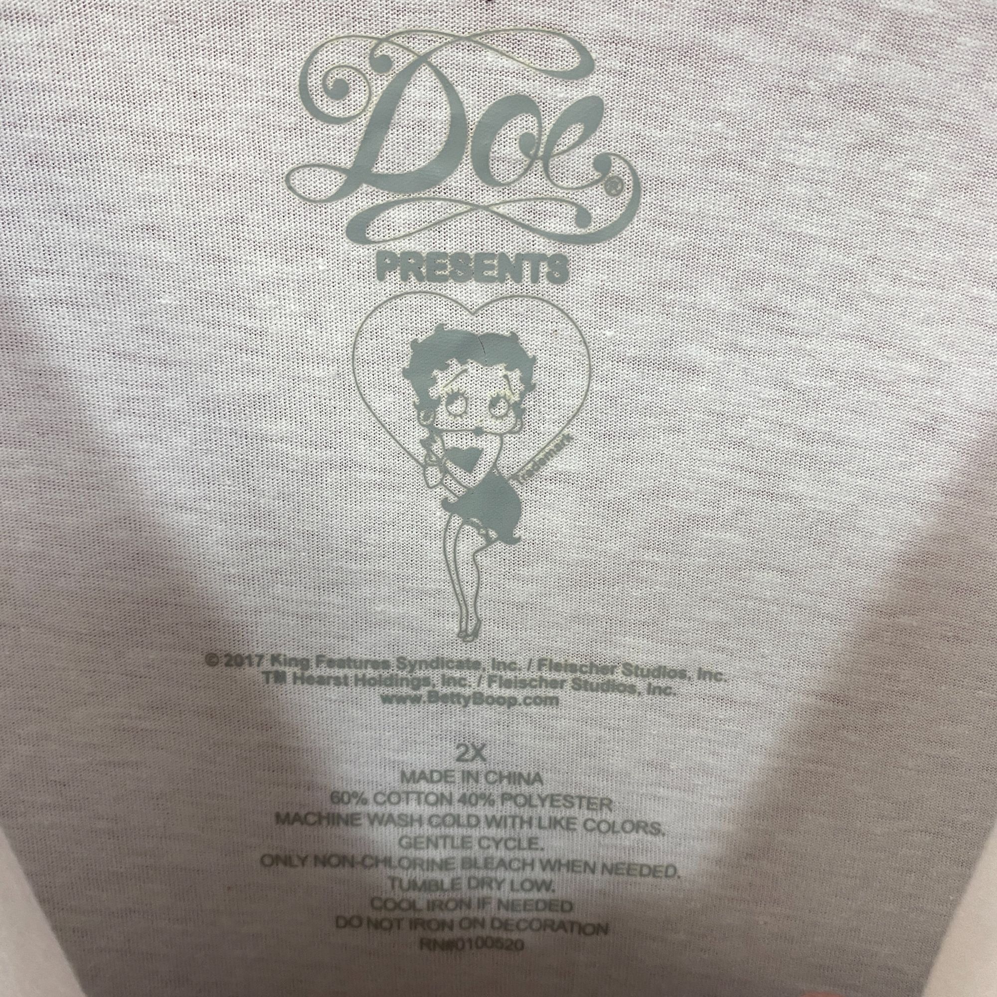 Other Betty Boop Tie Sleeves T-Shirt 2XL Size XXL / US 16-18 / IT 52-54 - 4 Thumbnail