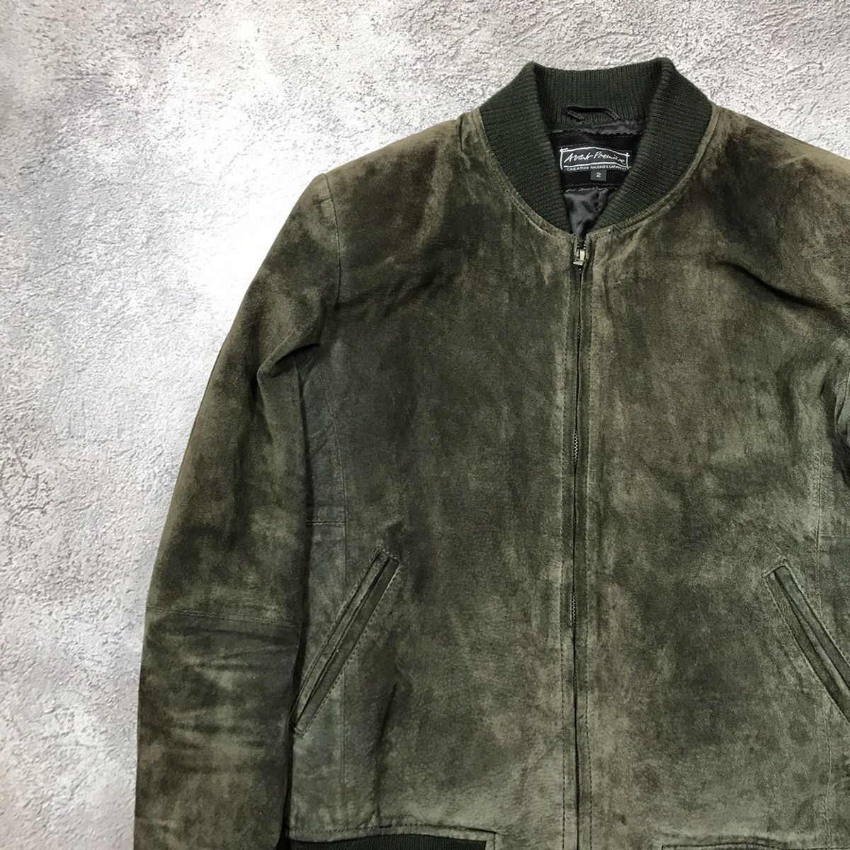 Vintage Vintage Y2K Suede Bomber Jacket Streetwear Grunge Relaxed M Size US M / EU 48-50 / 2 - 2 Thumbnail