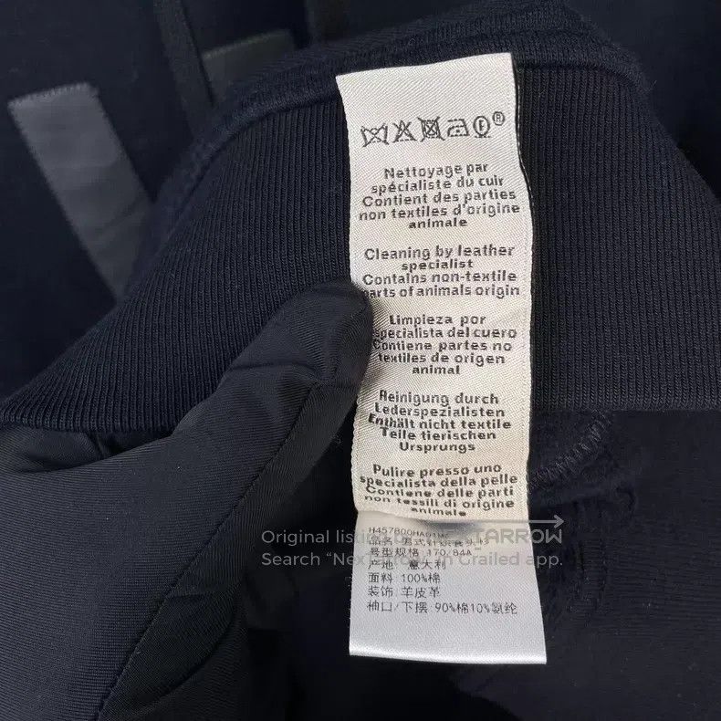 Hermes Hermes Black Geometric Pattern Leather Embroidery Cotton H Size M / US 6-8 / IT 42-44 - 9 Thumbnail