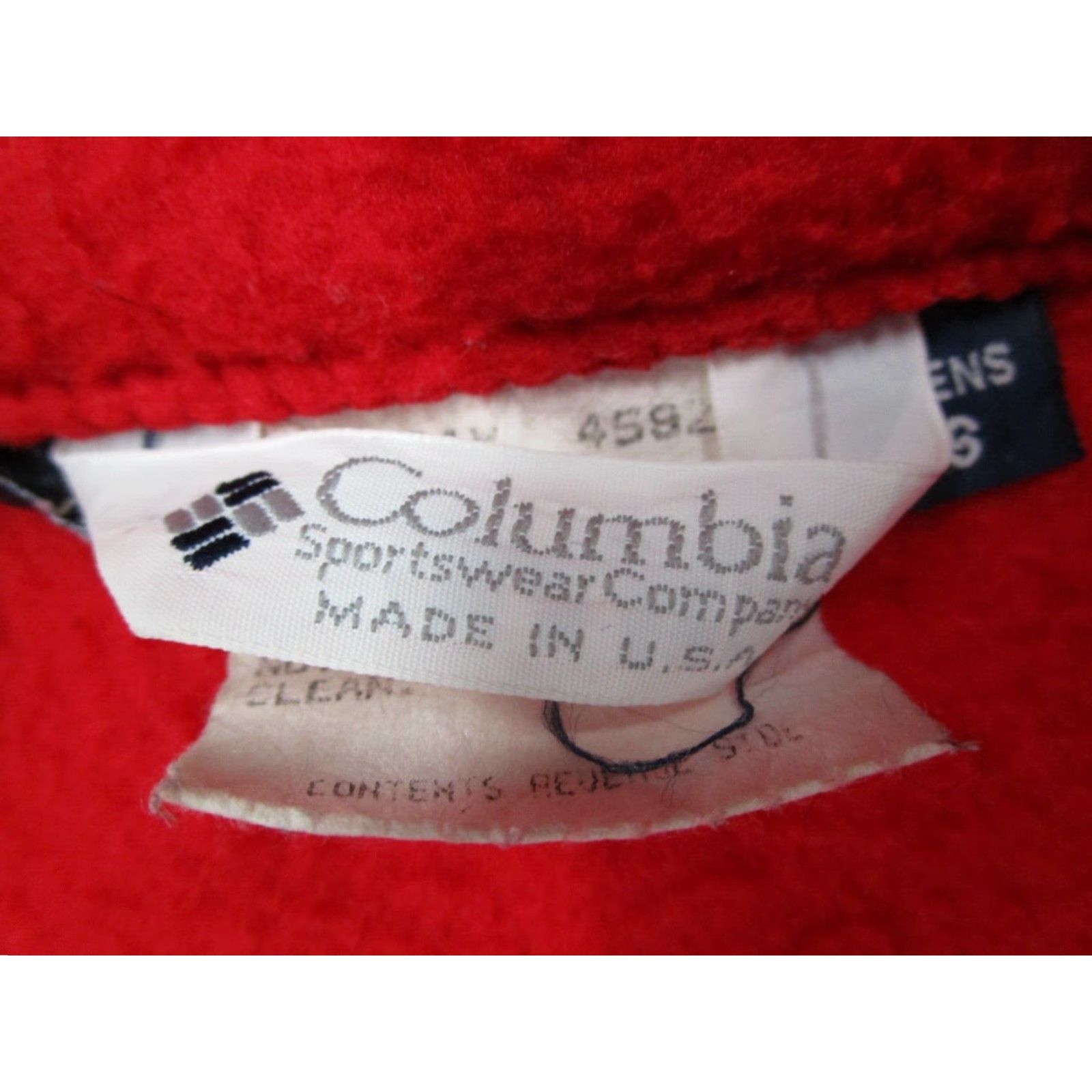 Vintage VINTAGE Columbia Jacket Mens Small Red Full Zip Fleece 90s Made in USA Size US S / EU 44-46 / 1 - 3 Thumbnail