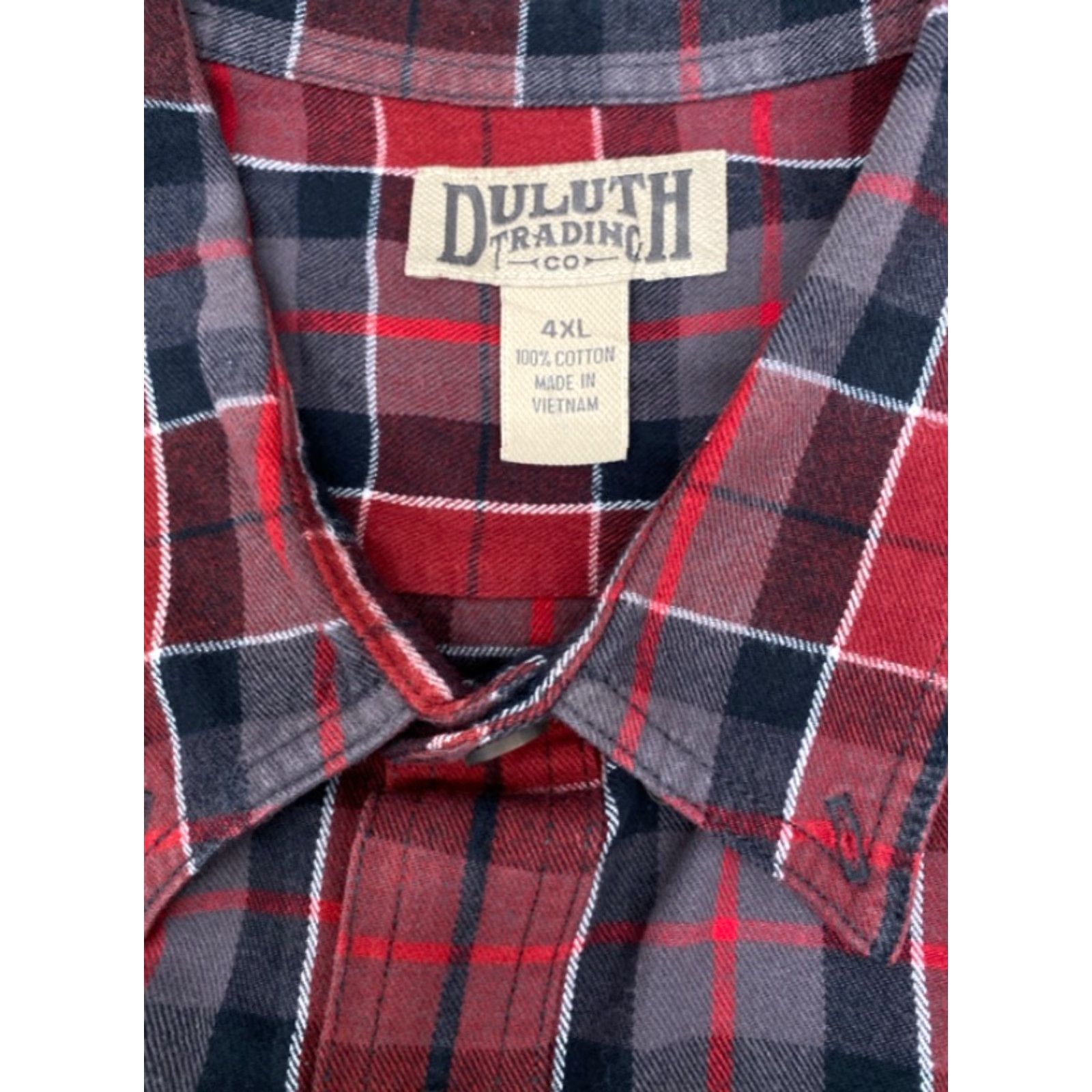 Vintage Duluth Free 52007 Swingin' Mens 4XL Long Sleeve Button Up Plaid Flannel Shirt Size US XXL / EU 58 / 5 - 6 Thumbnail