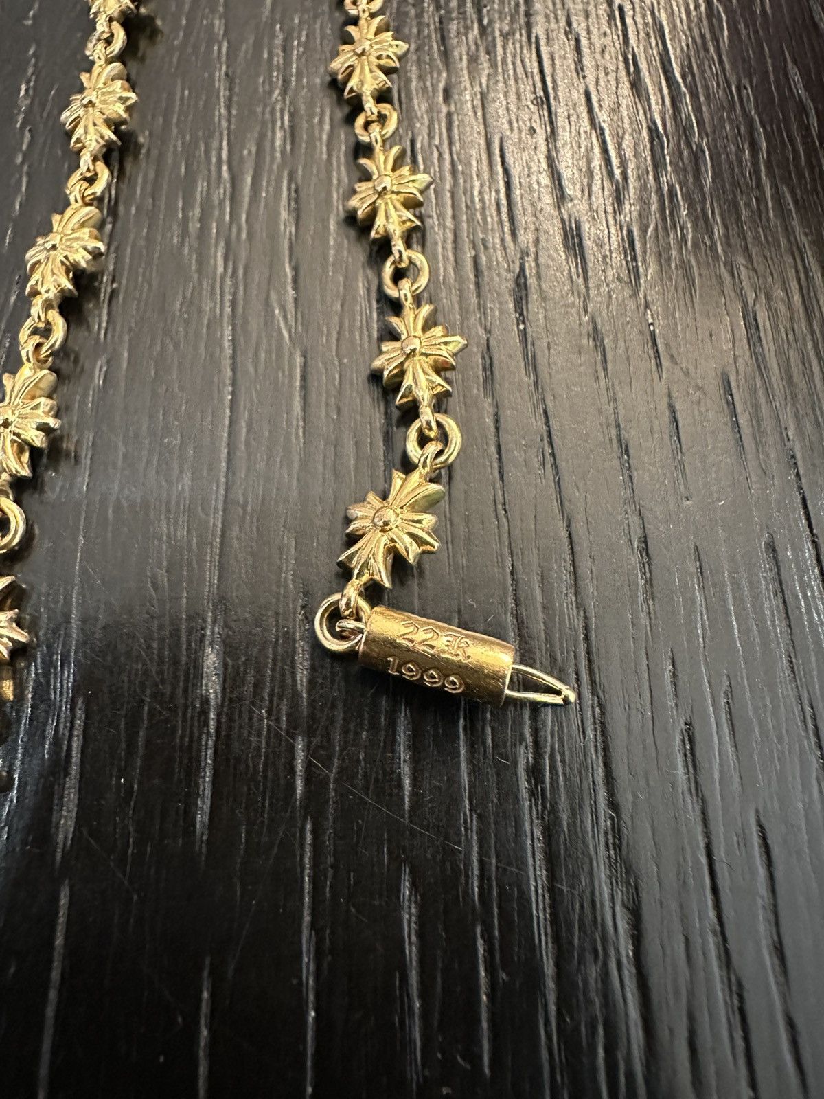 Chrome Hearts CHROME HEARTS 22K GOLD TINY E BRACELET Size ONE SIZE - 3 Thumbnail