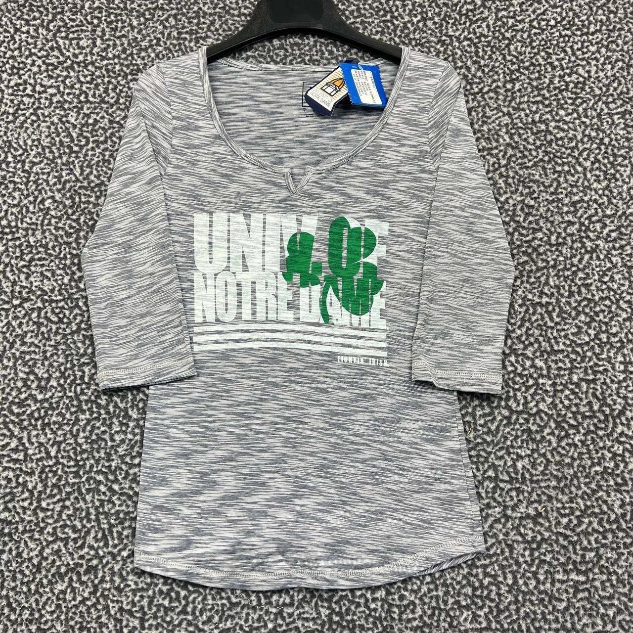 Adidas Notre Dame Fighting Irish Shirt Women Adidas 3/4 Sleeve S Size S / US 4 / IT 40 - 1 Thumbnail