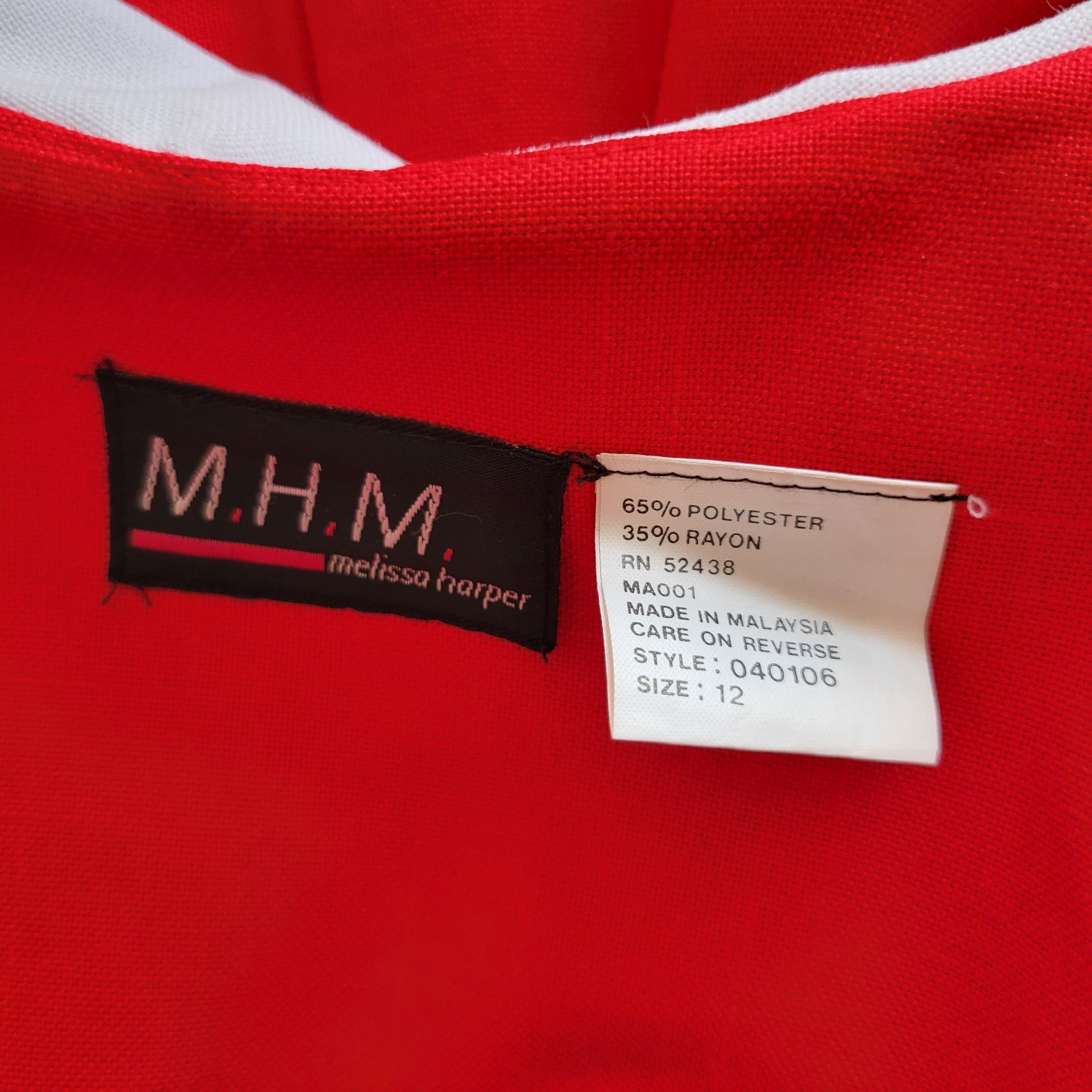 Vintage Vintage Melissa Harper 12 Red White Blue Double Breasted Sai Size XL / US 12-14 / IT 48-50 - 2 Thumbnail