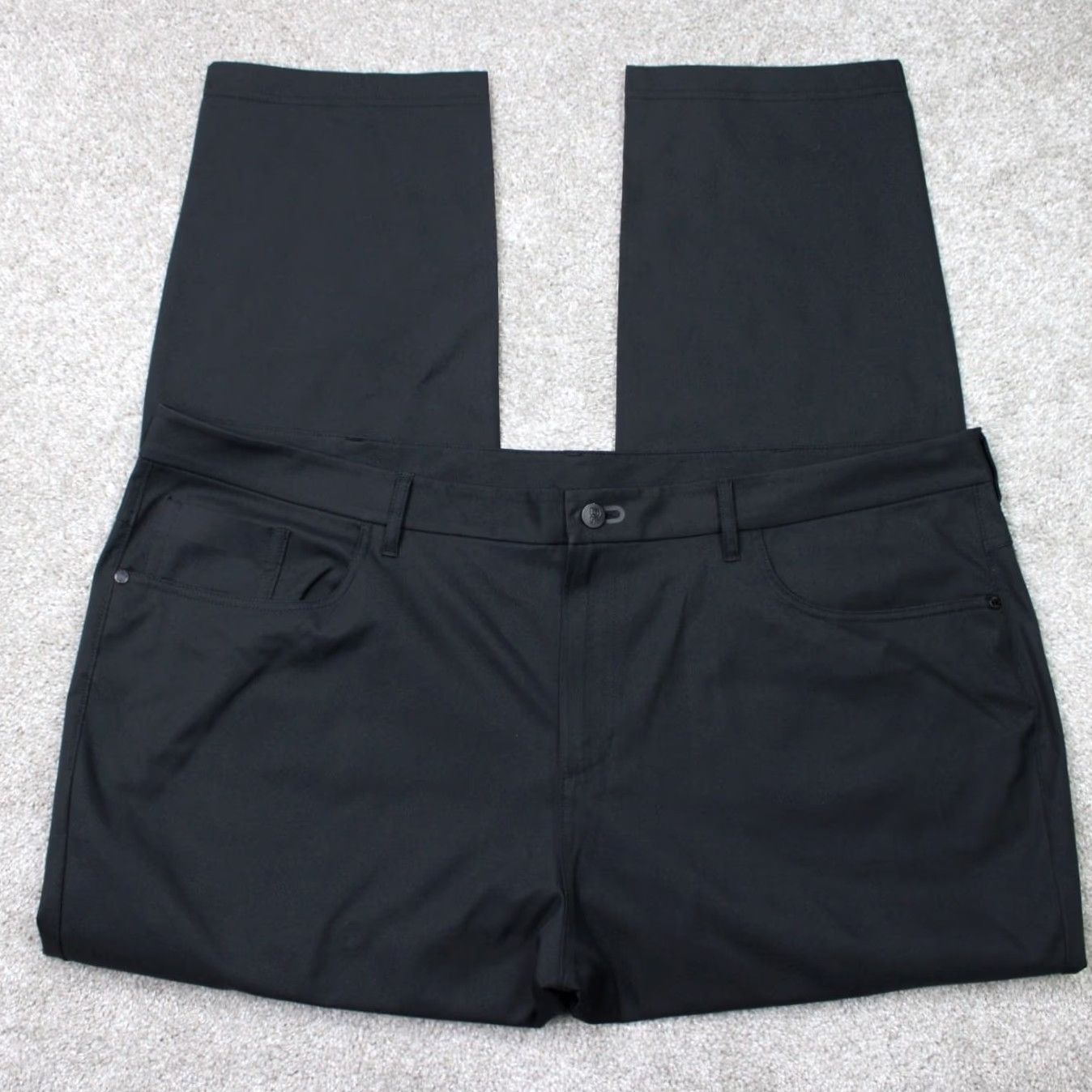 Vintage Public Rec Pants Mens 44x30 Black Gamechanger Performance Polyester Straight Leg Regular Inseam 30 Size US 44 / EU 60 - 2 Thumbnail