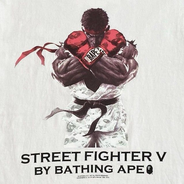 Bape CAPCOM × BAPE CAMO Street Fighter Ryu T-shirt a bathing ape Size US M / EU 48-50 / 2 - 3 Thumbnail