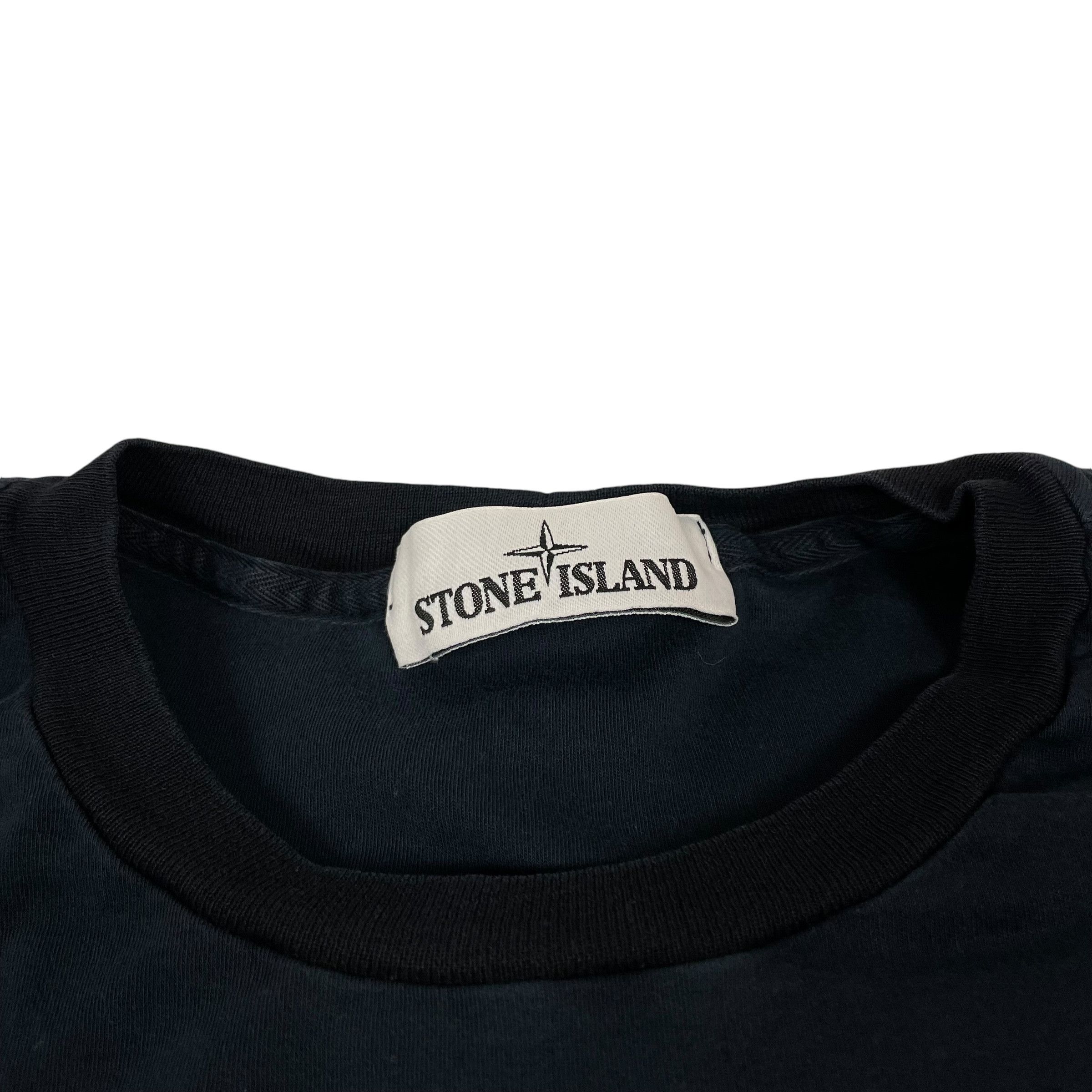 Stone Island Stone Island Men's Navy Long Sleeve Pullover T-Shirt XL Size US XL / EU 56 / 4 - 7 Thumbnail