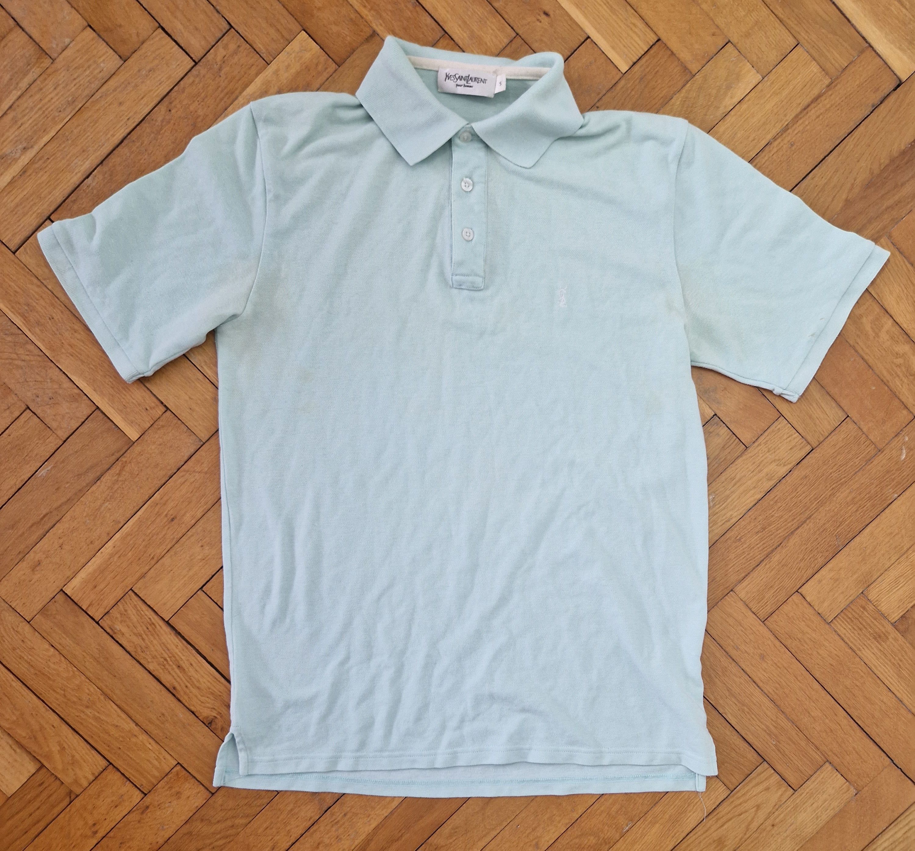 Yves Saint Laurent Yves Saint Laurent mint polo tee Size US L / EU 52-54 / 3 - 1 Thumbnail