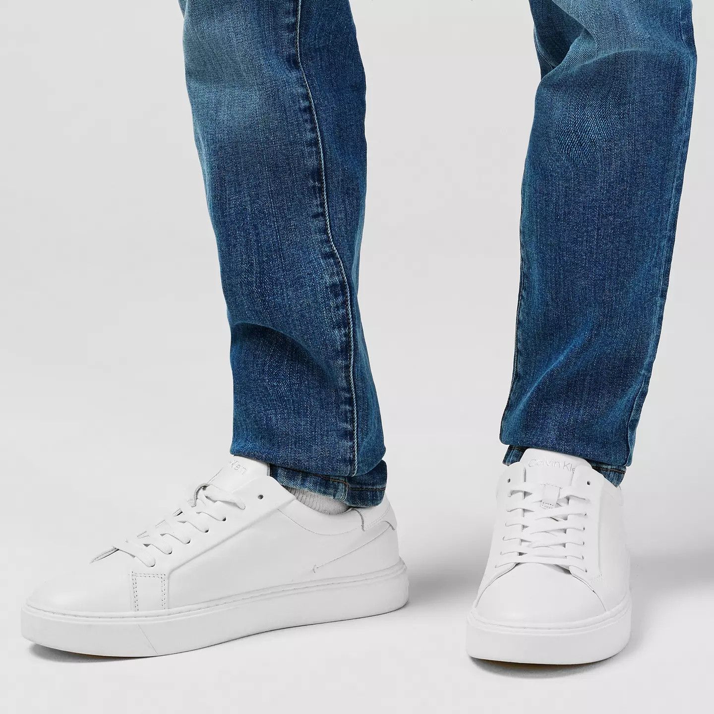 Calvin Klein o1g2r1mq0426 Low Court Trainers in White Size US 11 / EU 44 - 2 Thumbnail