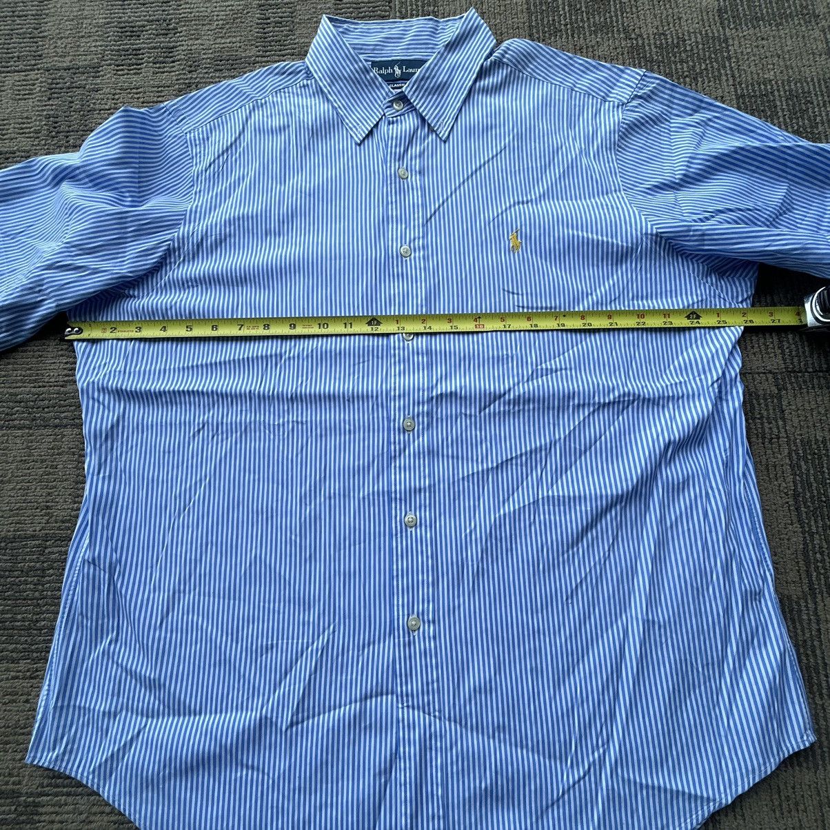 Polo Ralph Lauren Vintage Polo Ralph Lauren Blue/White Striped Button-Up Shirt Size US XL / EU 56 / 4 - 6 Thumbnail